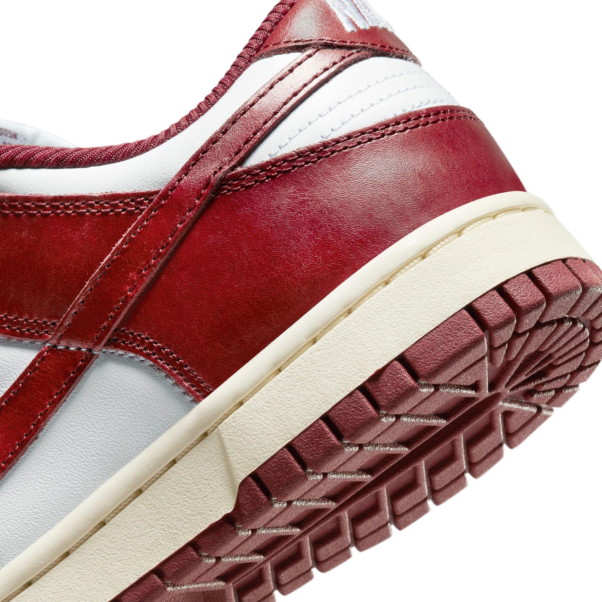 Nike Dunk Low Premium "White/Team Red/Coconut Milk" Women's Shoe - WHITE/RED Thumbnail View 10