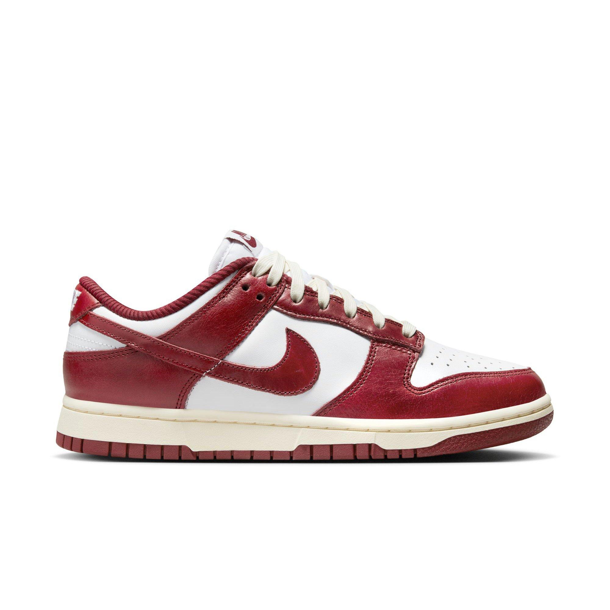 Nike Dunk Low Premium "White/Team Red/Coconut Milk" Women's Shoe - WHITE/RED Thumbnail View 1
