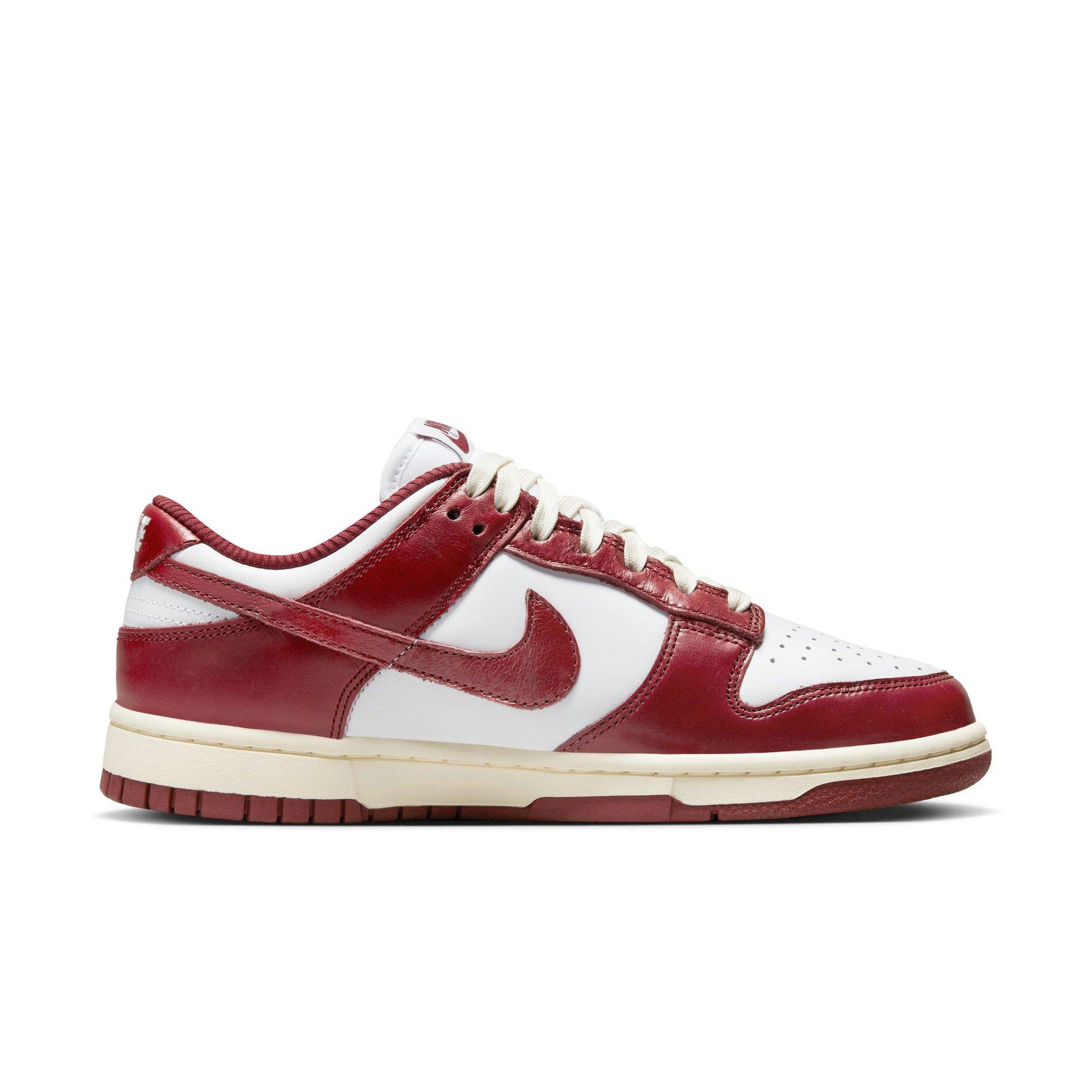 Nike Dunk Low Premium "White/Team Red/Coconut Milk" Women's Shoe - WHITE/RED Thumbnail View 2