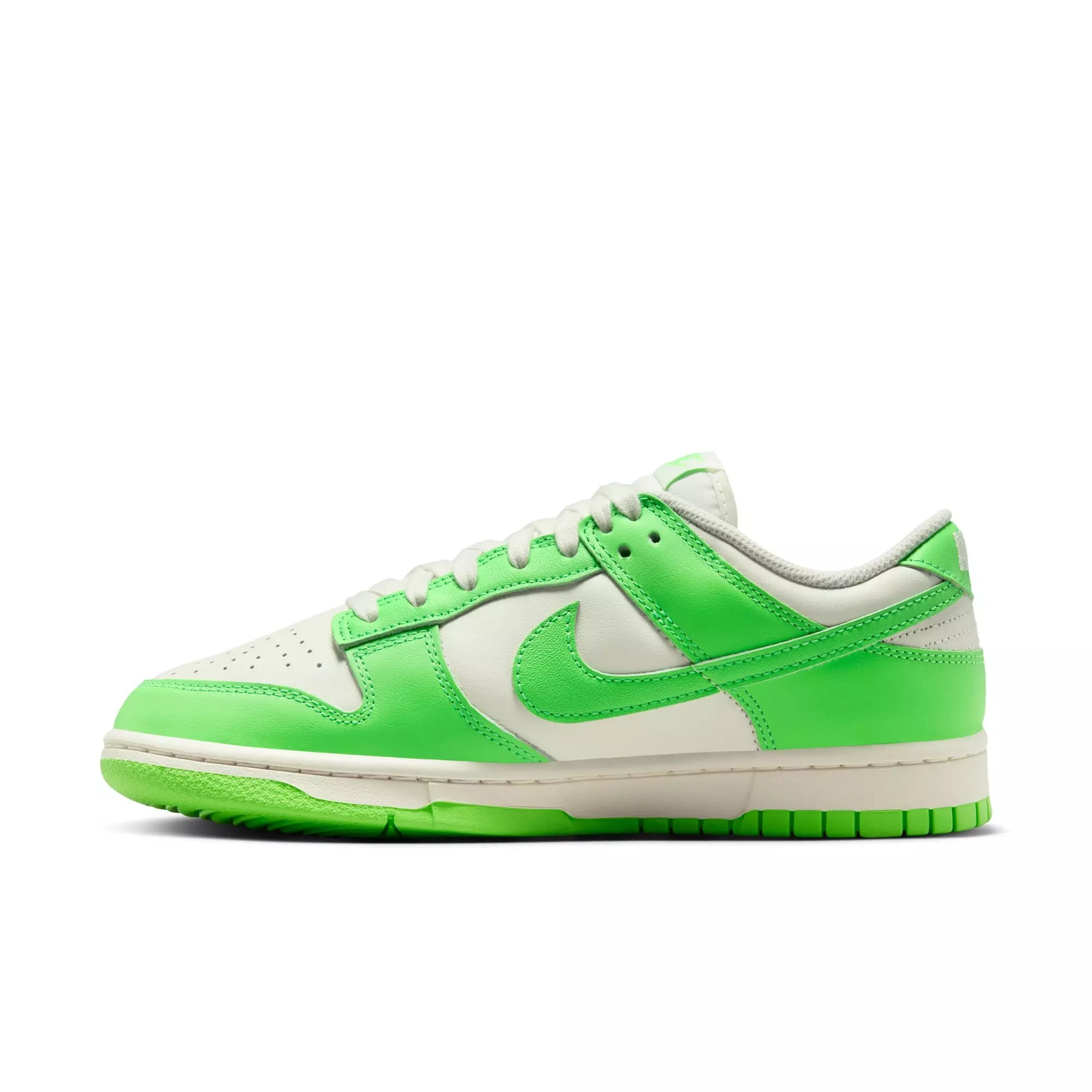 Nike Dunk Low "Sail/Green Strike" Women's Shoe - WHITE/LT GREEN