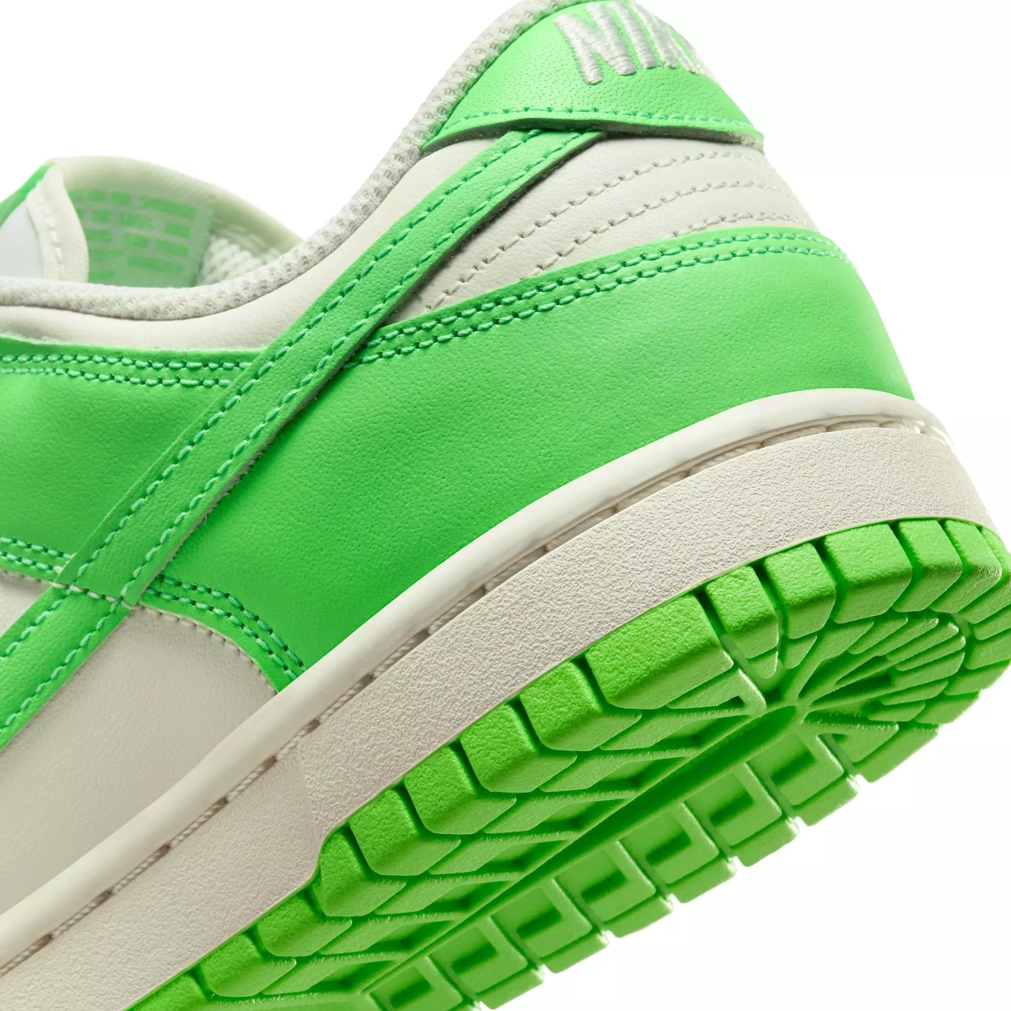 Nike Dunk Low "Sail/Green Strike" Women's Shoe - WHITE/LT GREEN