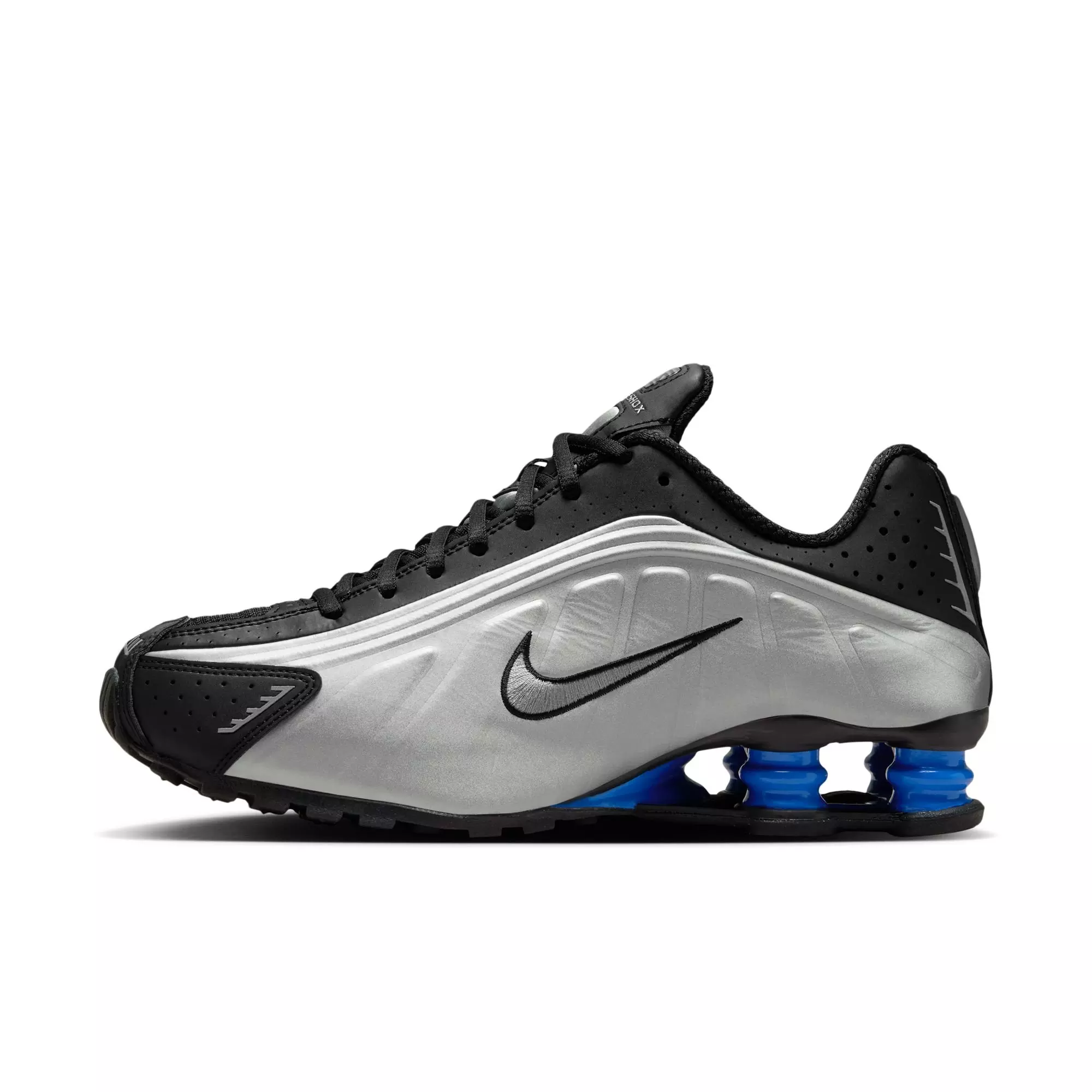 Nike Shox R4 "Black/Metallic Silver/Racer Blue" Women's Shoe - BLACK/BLUE