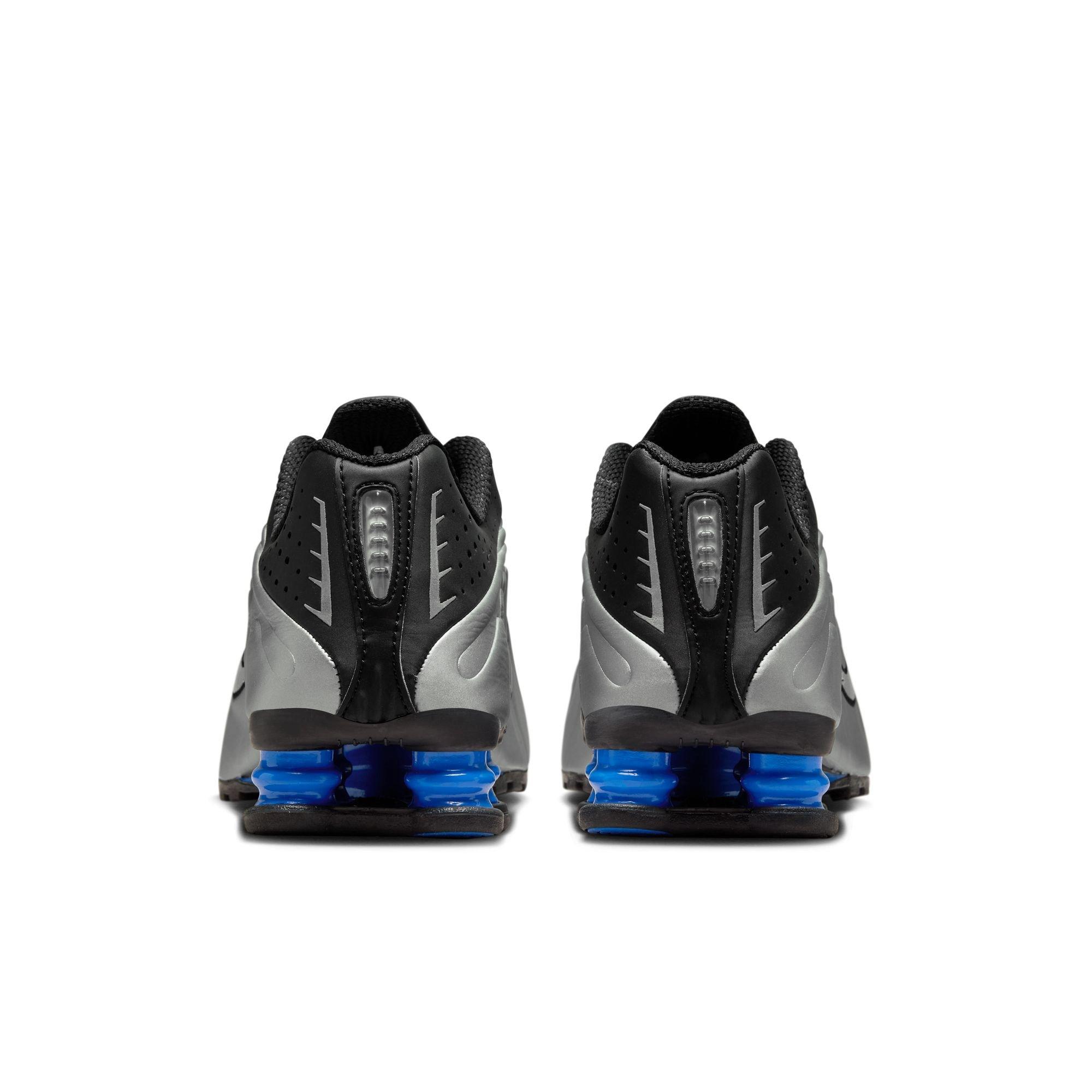 Nike Shox R4 "Black/Metallic Silver/Racer Blue" Women's Shoe - BLACK/BLUE Thumbnail View 6