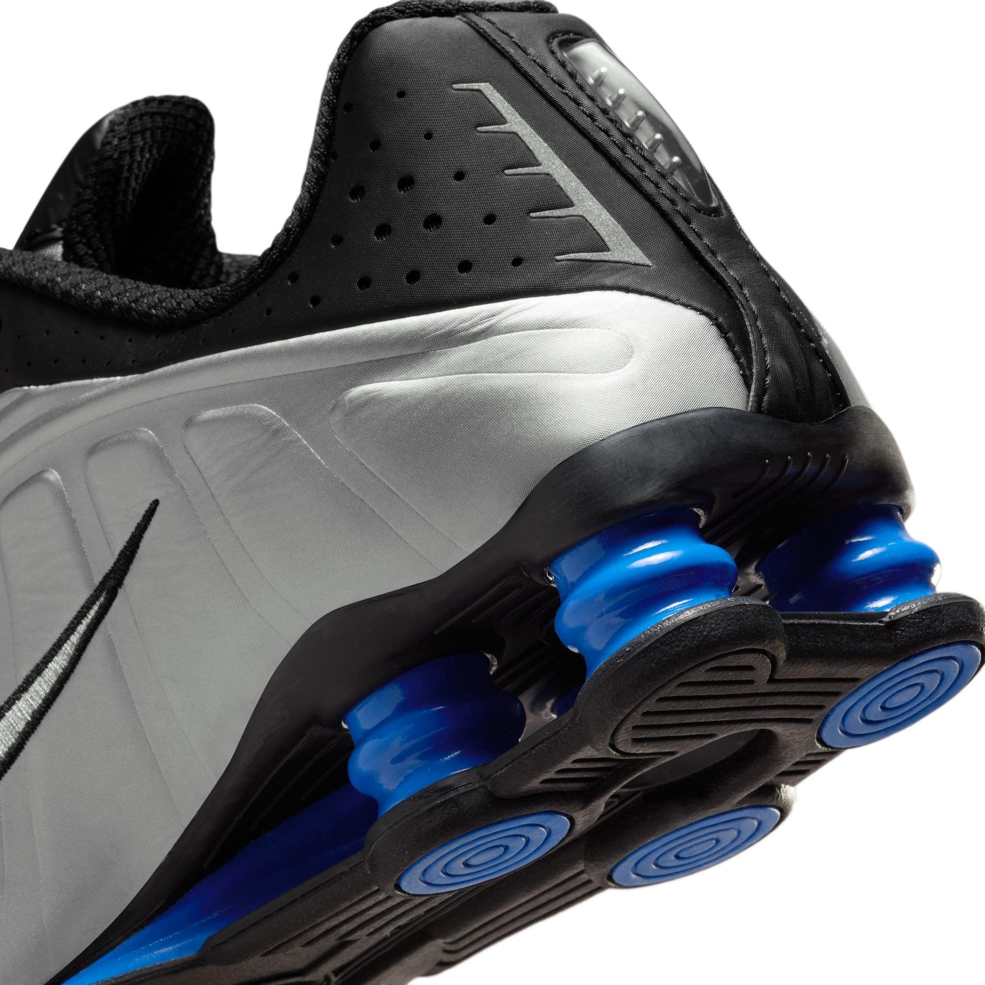 Nike Shox R4 "Black/Metallic Silver/Racer Blue" Women's Shoe - BLACK/BLUE Thumbnail View 11