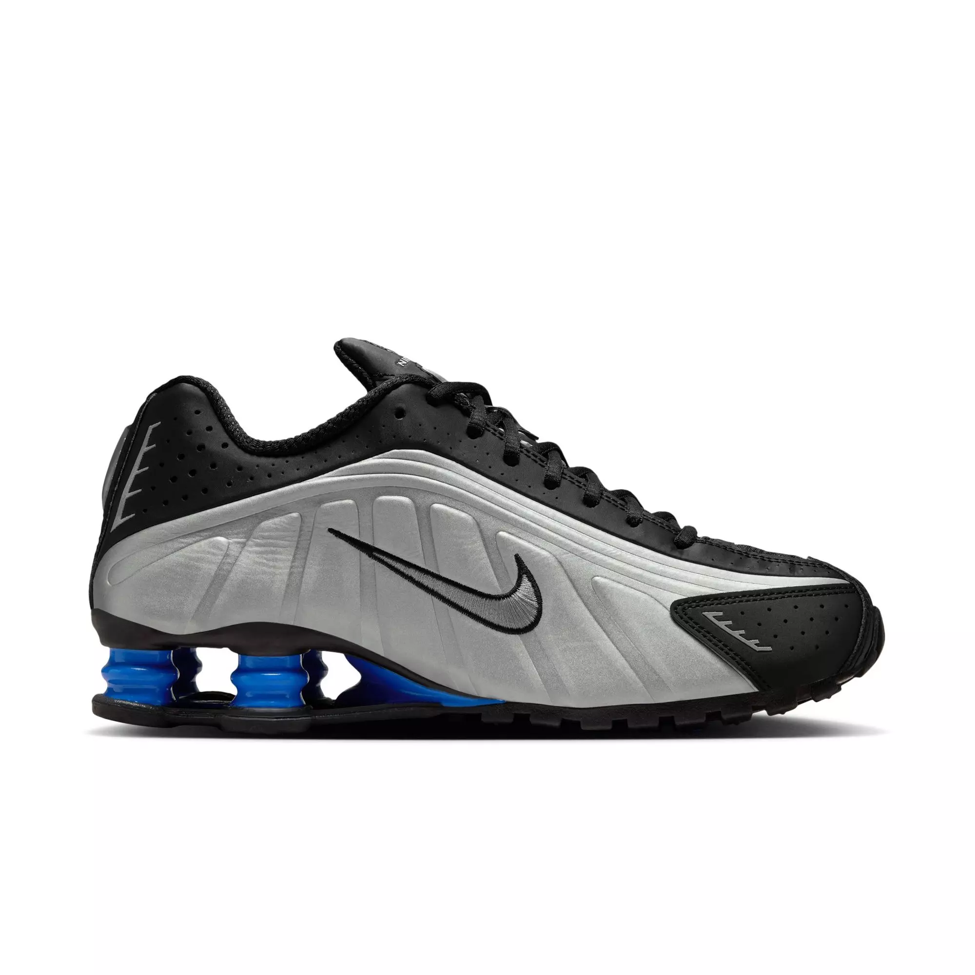 Nike Shox R4 "Black/Metallic Silver/Racer Blue" Women's Shoe - BLACK/BLUE