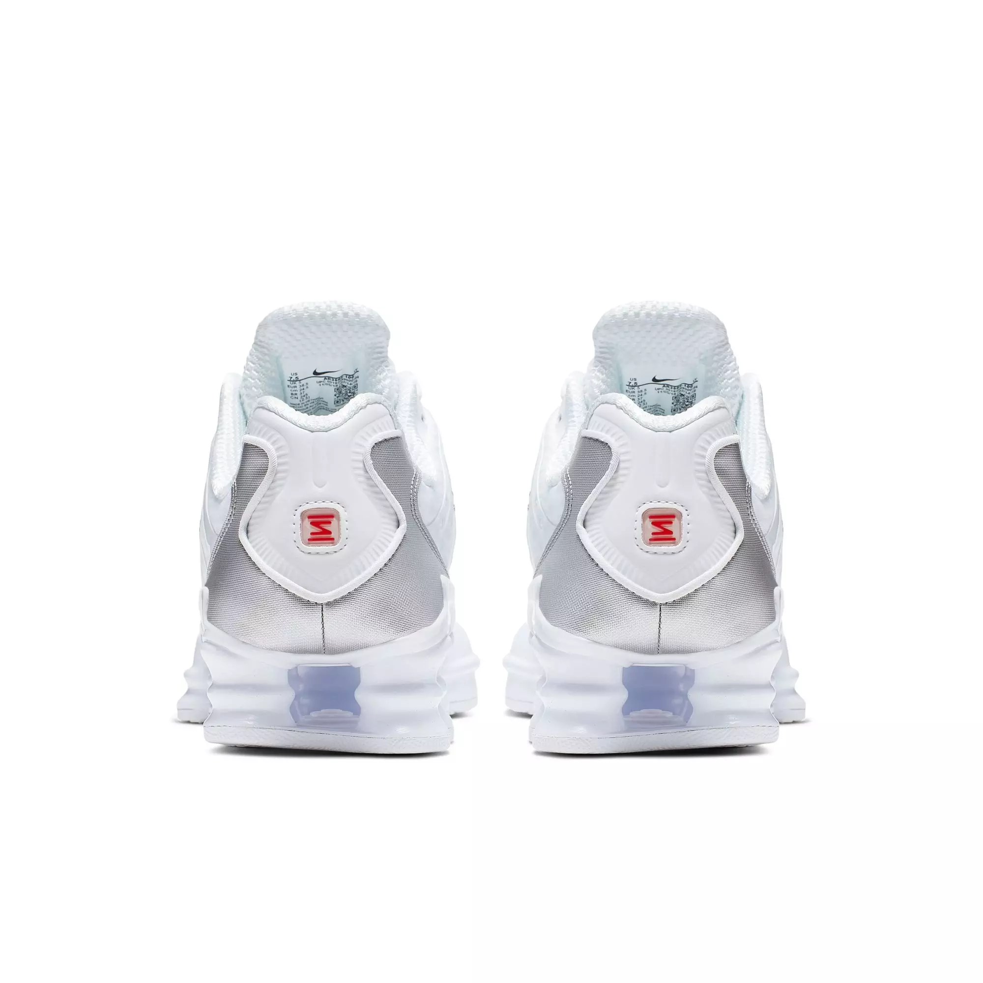 Nike Shox TL "White/Metallic Silver/Max Orange" Women's Shoe - WHITE/SILVER