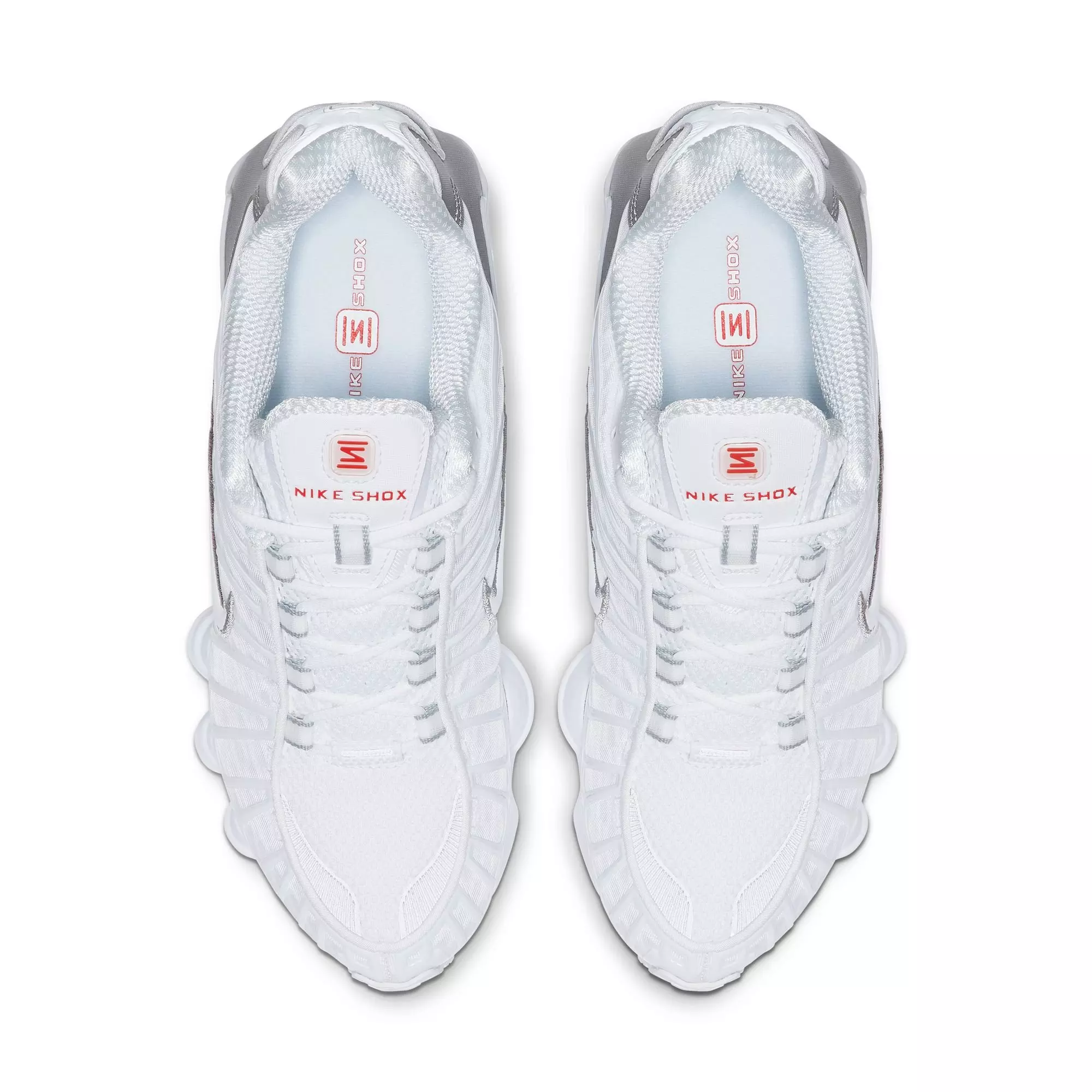 Nike Shox TL "White/Metallic Silver/Max Orange" Women's Shoe - WHITE/SILVER