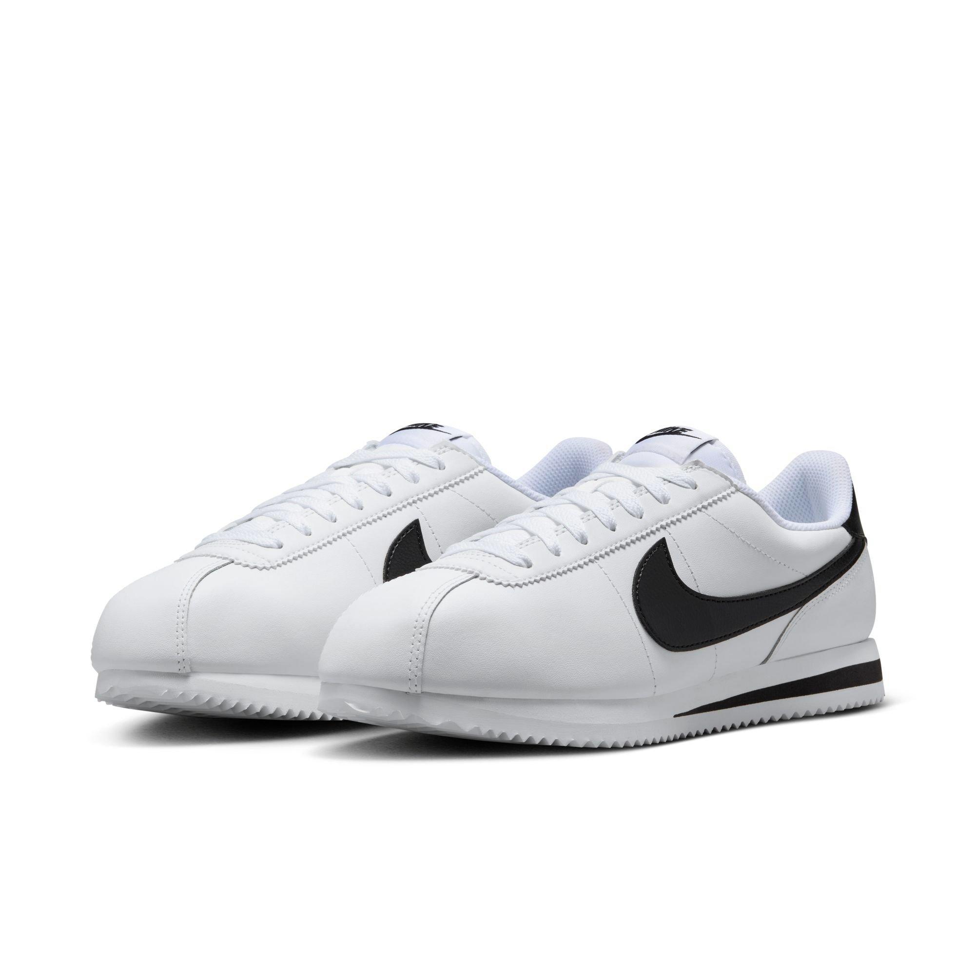 Nike Cortez Leather "White/Black" Women's Shoe - WHITE/BLACK Thumbnail View 5
