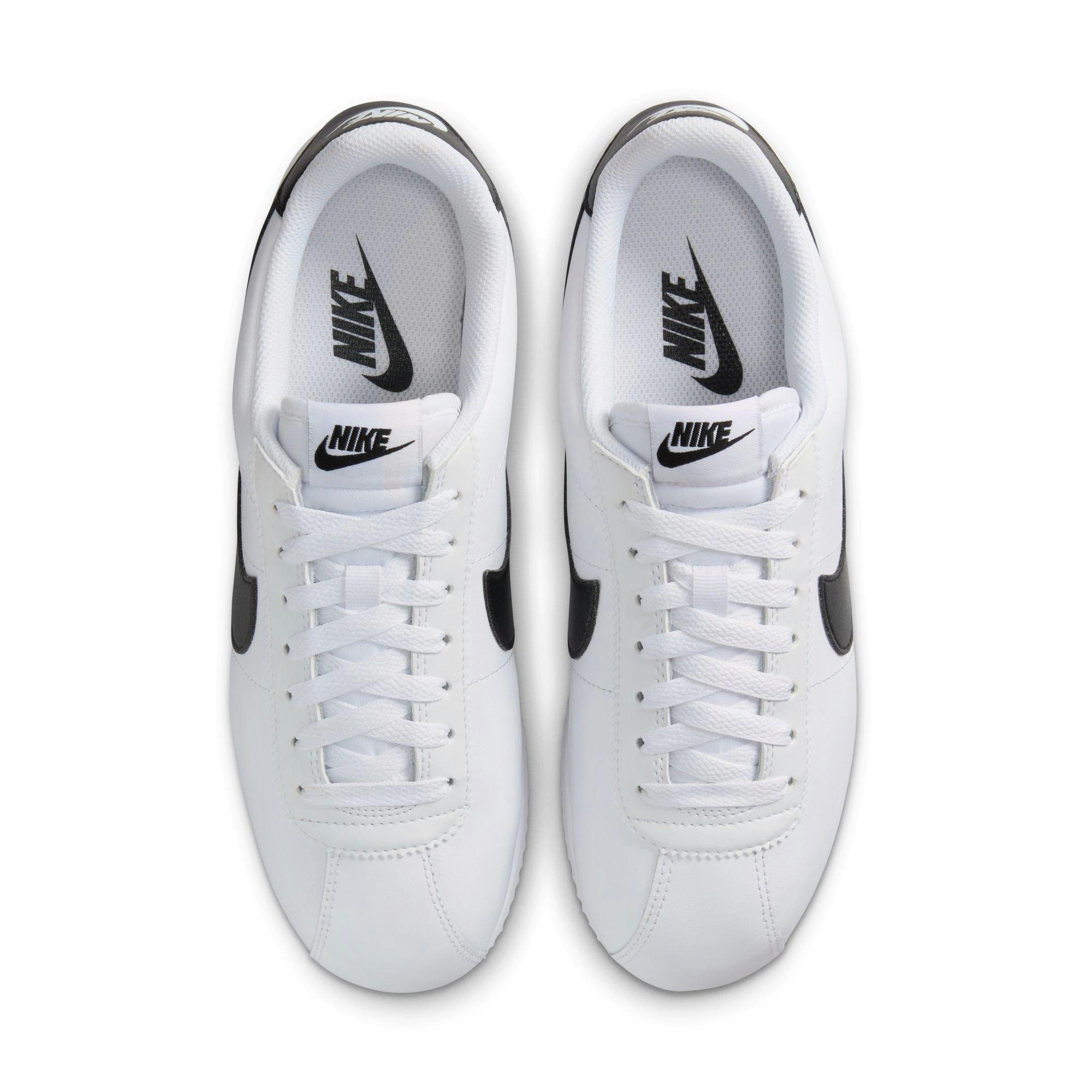 Nike Cortez Leather "White/Black" Women's Shoe - WHITE/BLACK Thumbnail View 6