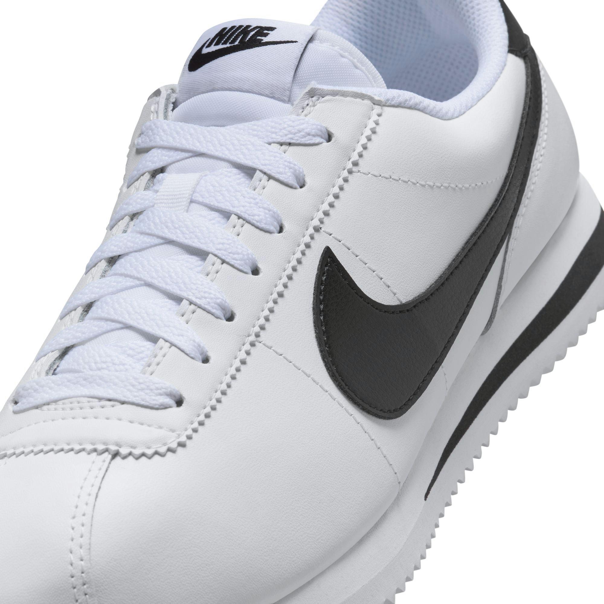Nike Cortez Leather "White/Black" Women's Shoe - WHITE/BLACK Thumbnail View 10