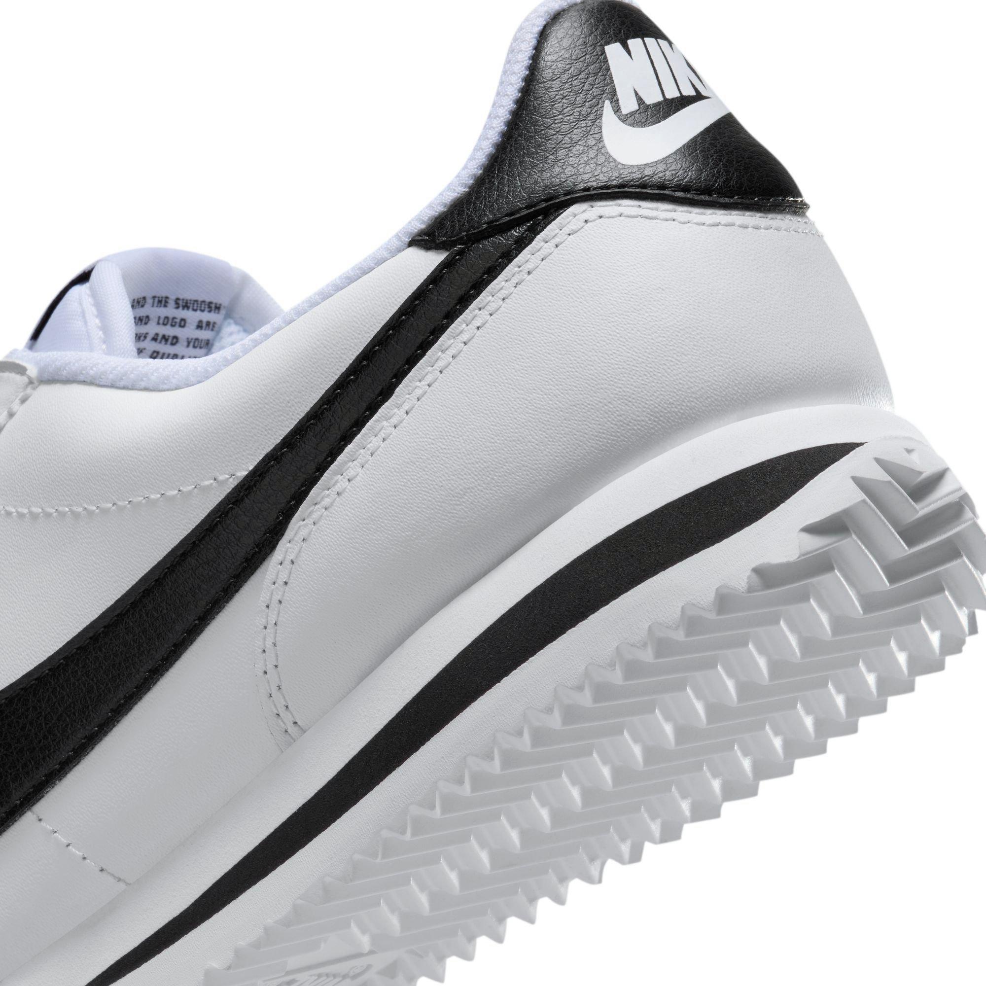 Nike Cortez Leather "White/Black" Women's Shoe - WHITE/BLACK Thumbnail View 11
