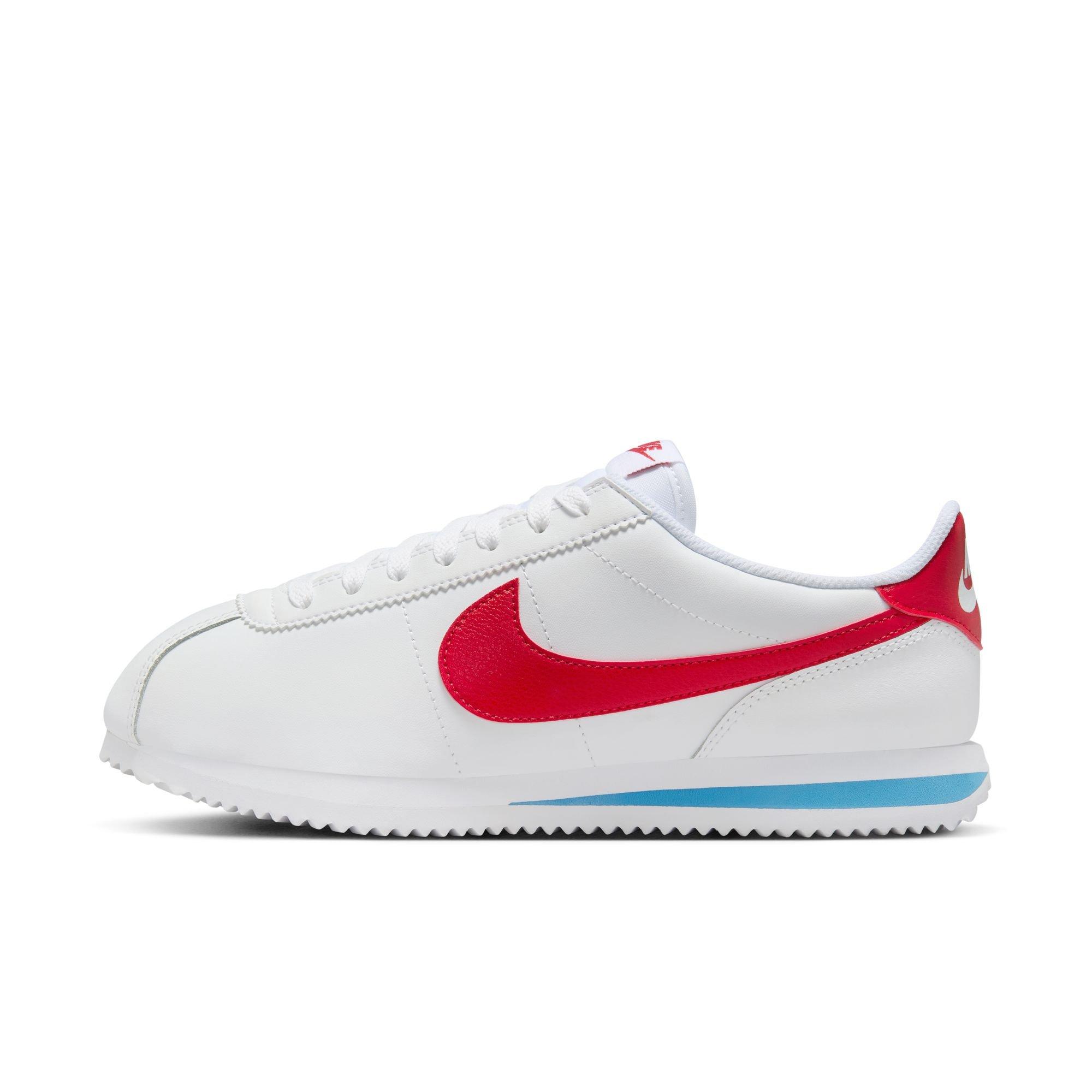 Nike Cortez Leather "Forrest Gump" Women's Shoe - WHITE/VARSITY RED/VARSITY BLUE Thumbnail View 6