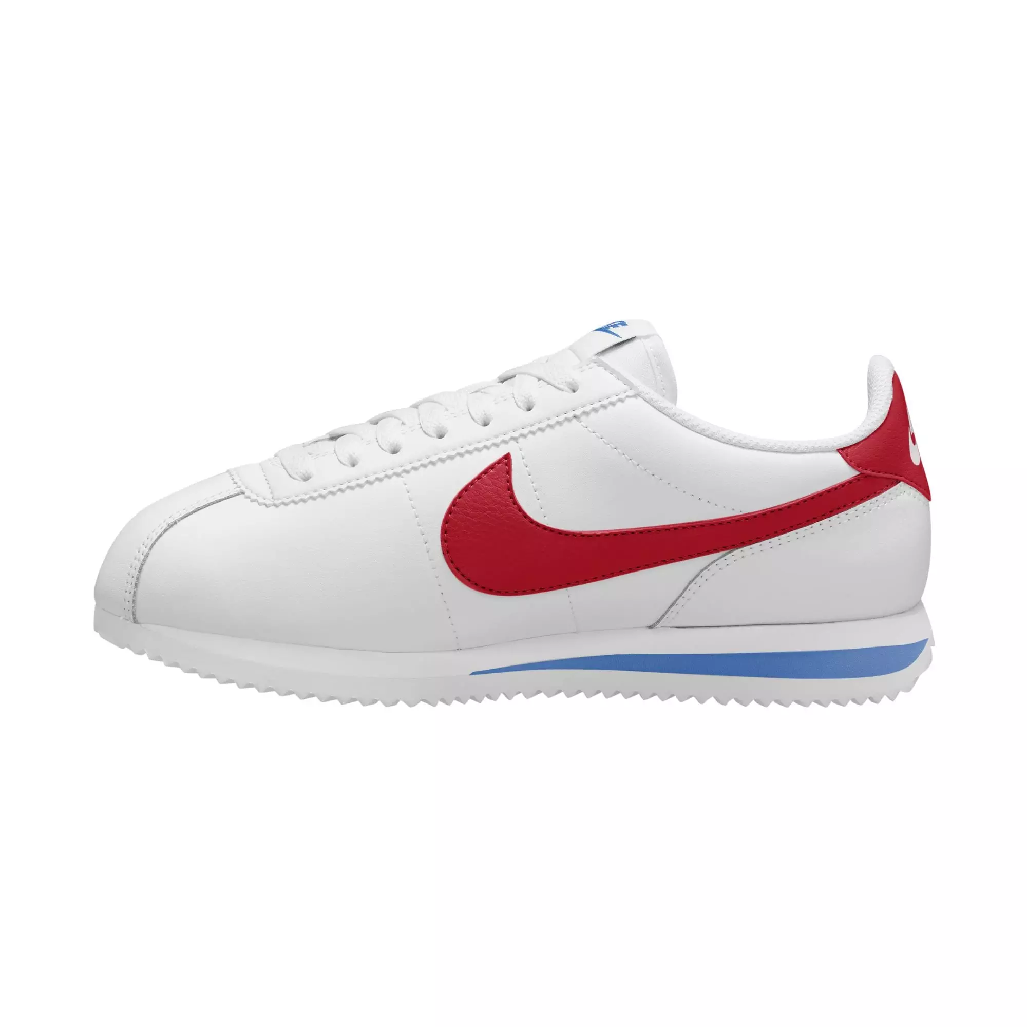 Nike Cortez Leather "Forrest Gump" Women's Shoe - WHITE/VARSITY RED/VARSITY BLUE
