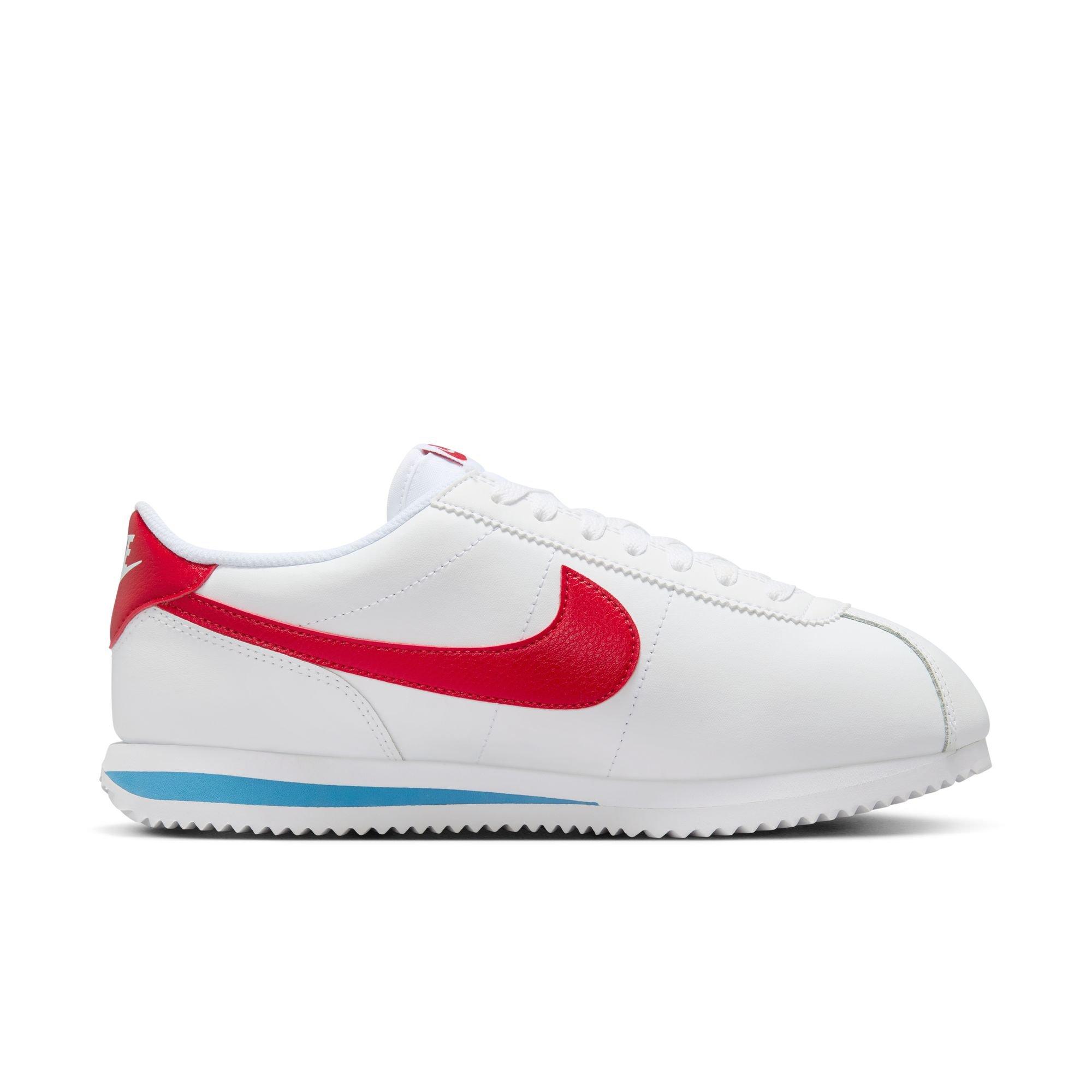 Nike Cortez Leather "Forrest Gump" Women's Shoe - WHITE/VARSITY RED/VARSITY BLUE Thumbnail View 2