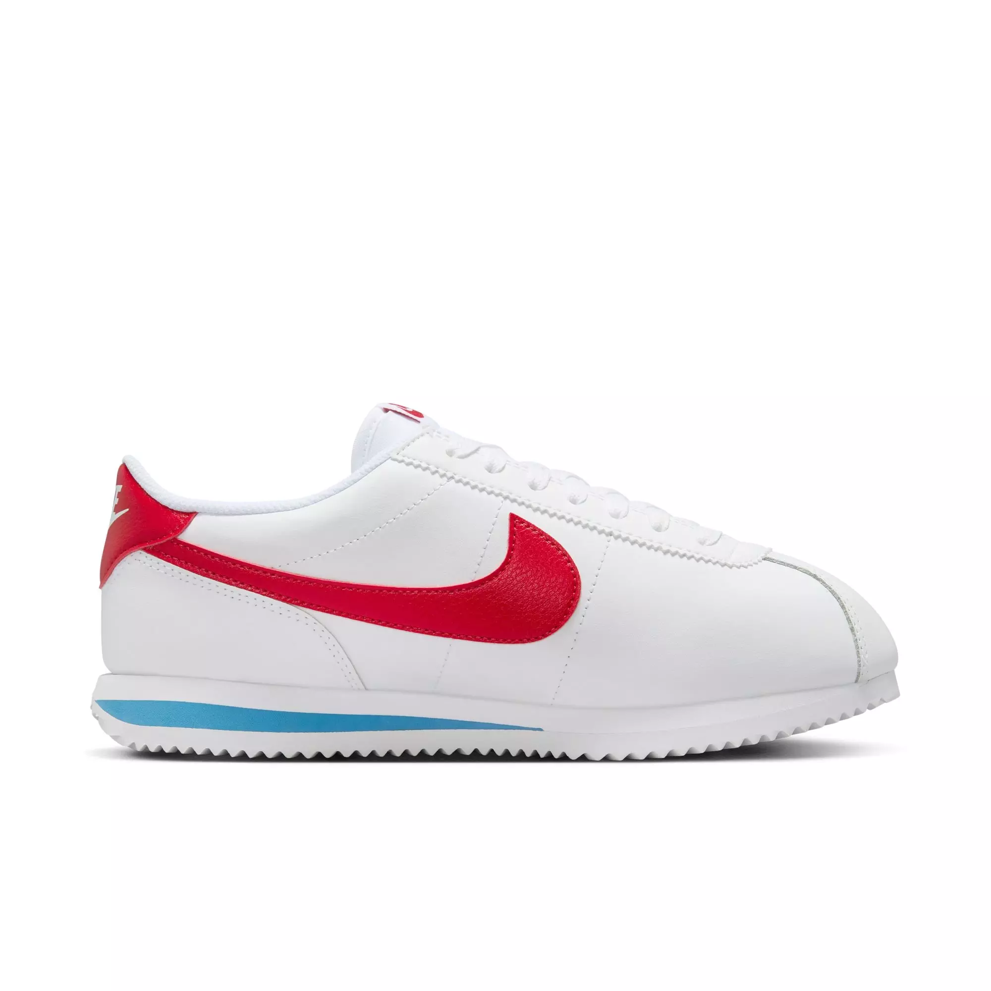 Nike Cortez Leather "Forrest Gump" Women's Shoe - WHITE/VARSITY RED/VARSITY BLUE