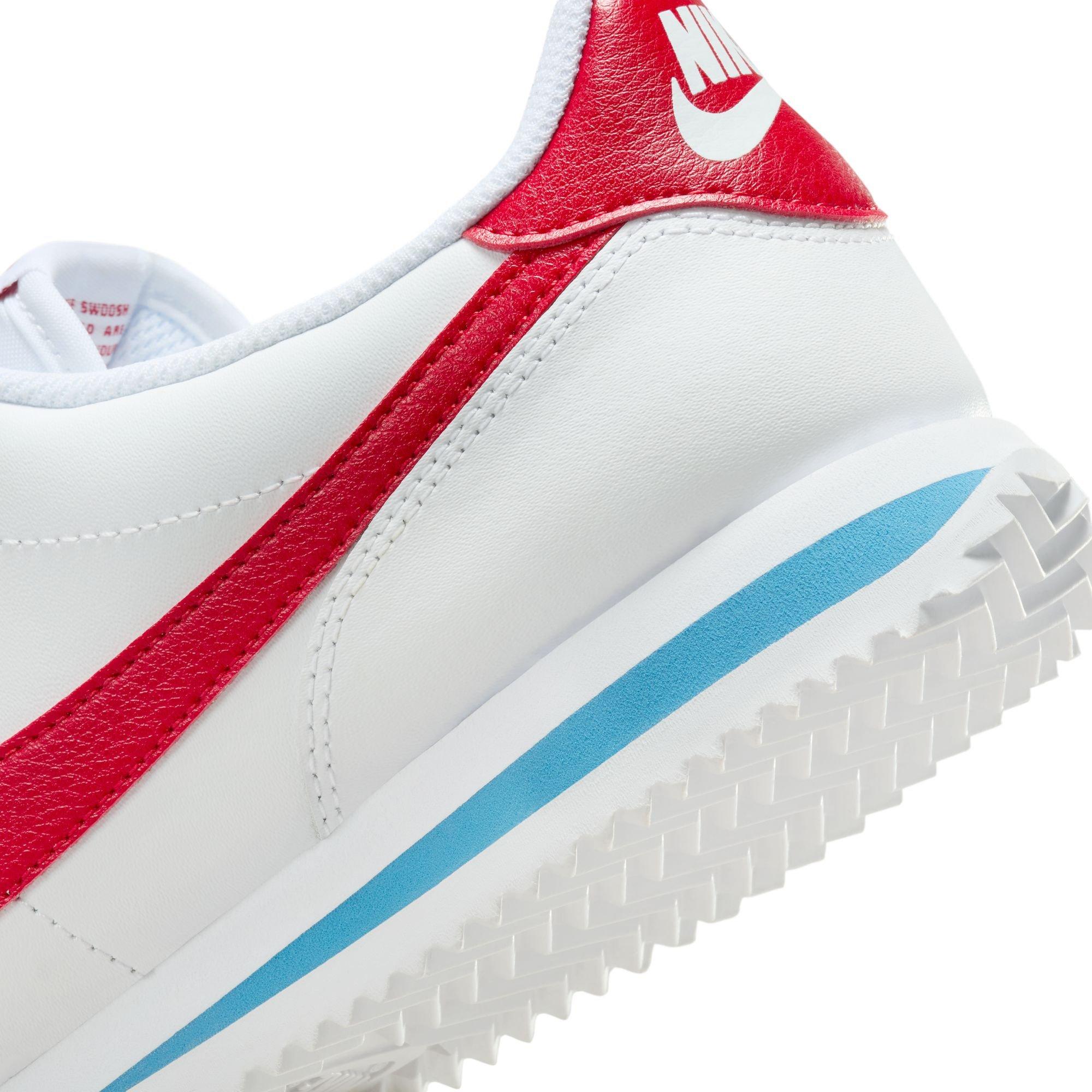 Nike Cortez Leather "Forrest Gump" Women's Shoe - WHITE/VARSITY RED/VARSITY BLUE Thumbnail View 5