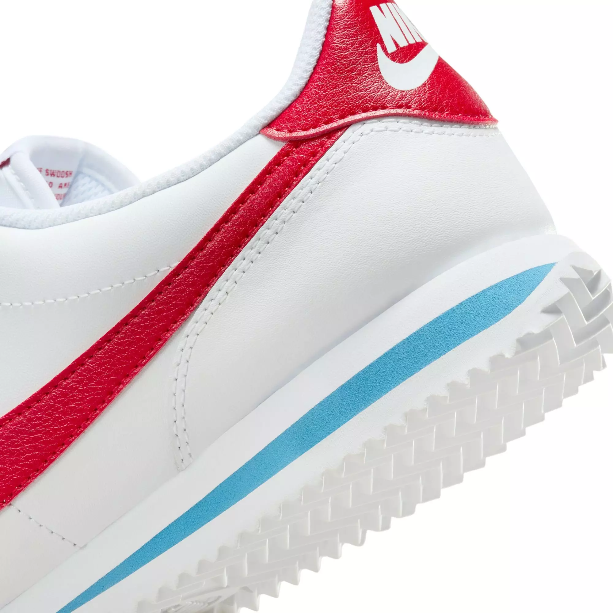 Nike Cortez Leather "Forrest Gump" Women's Shoe - WHITE/VARSITY RED/VARSITY BLUE