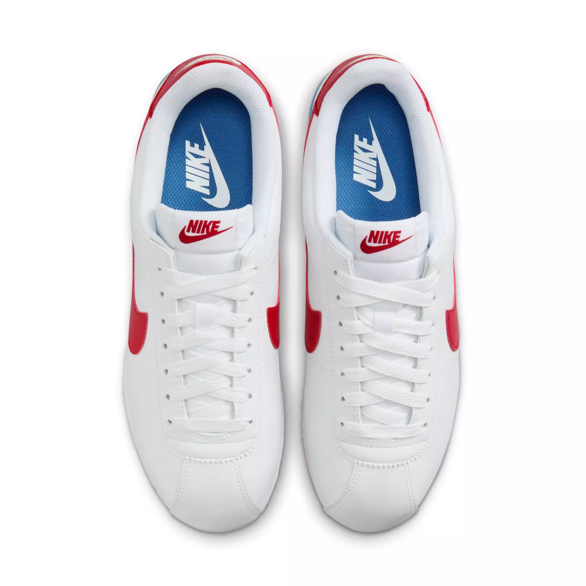 Nike Cortez Leather "Forrest Gump" Women's Shoe - WHITE/VARSITY RED/VARSITY BLUE