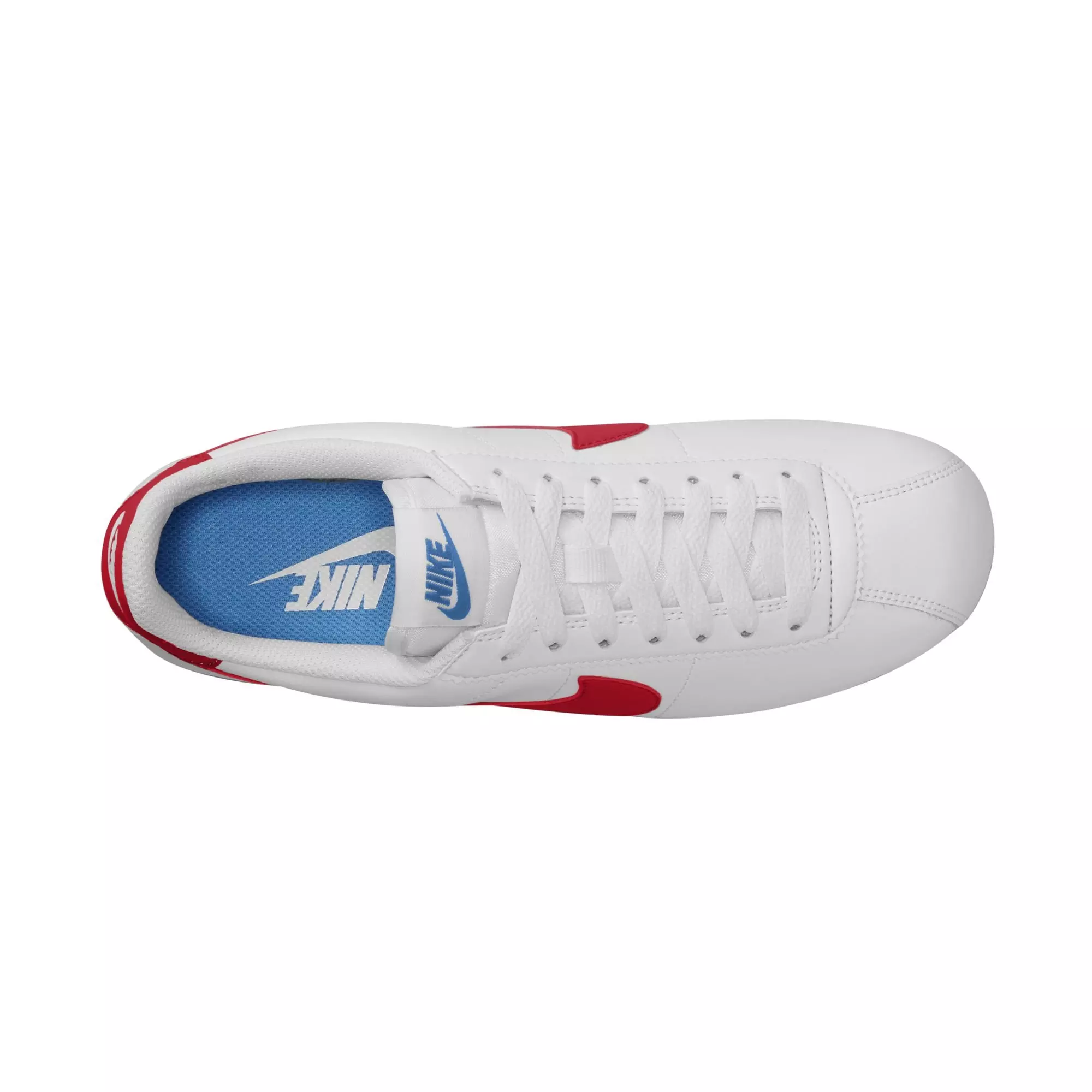 Nike Cortez Leather "Forrest Gump" Women's Shoe - WHITE/VARSITY RED/VARSITY BLUE