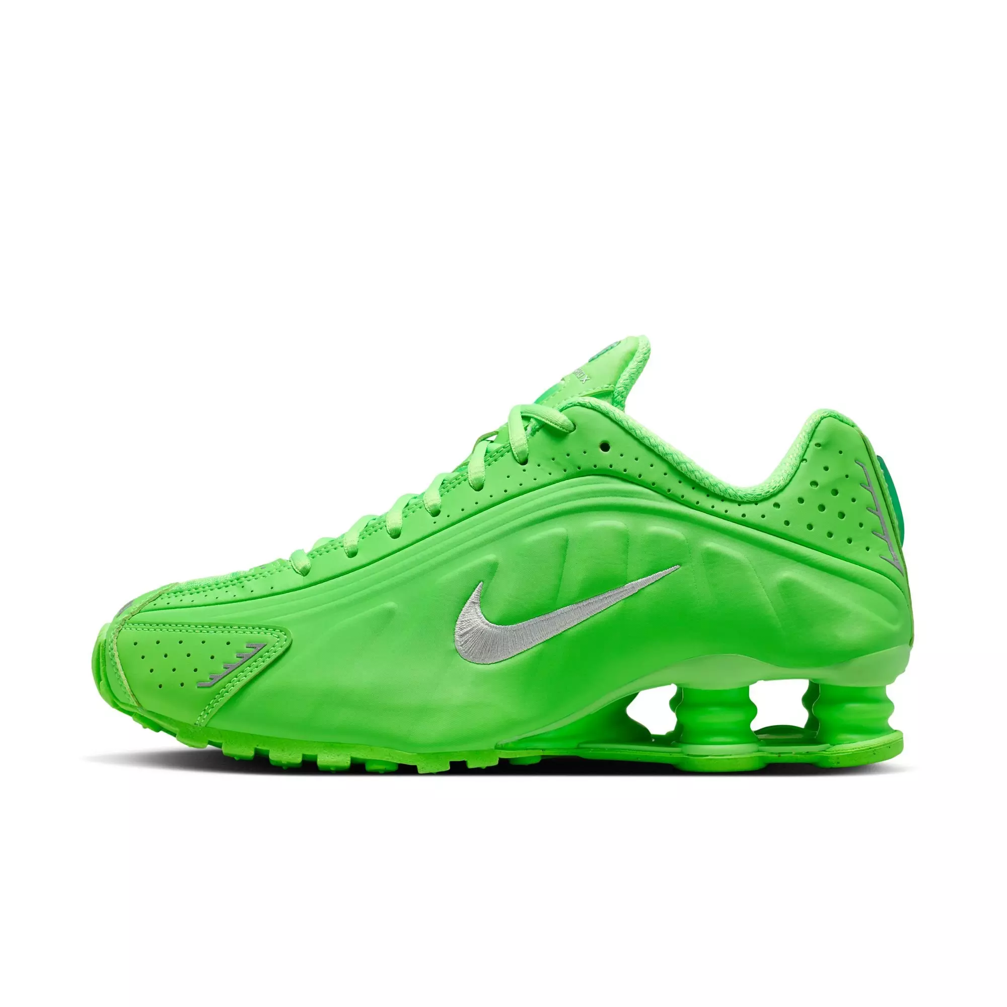Nike Shox R4 "Green Strike/Metallic Silver" Women's Shoe - GREEN/SILVER