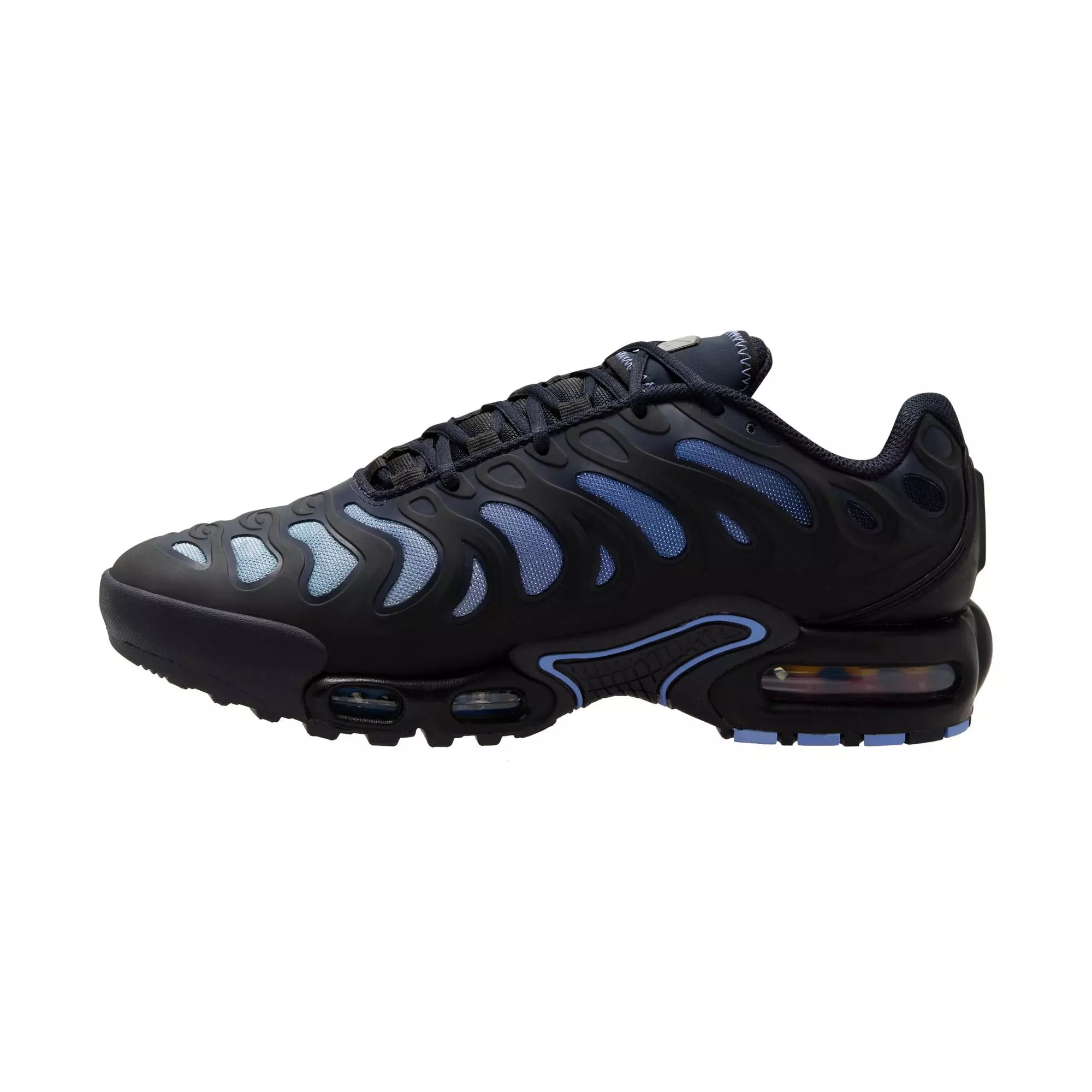 Nike Air Max Plus Drift "Black/Metallic Silver/Dark Obsidian" Women's Shoe - BLACK/ROYAL
