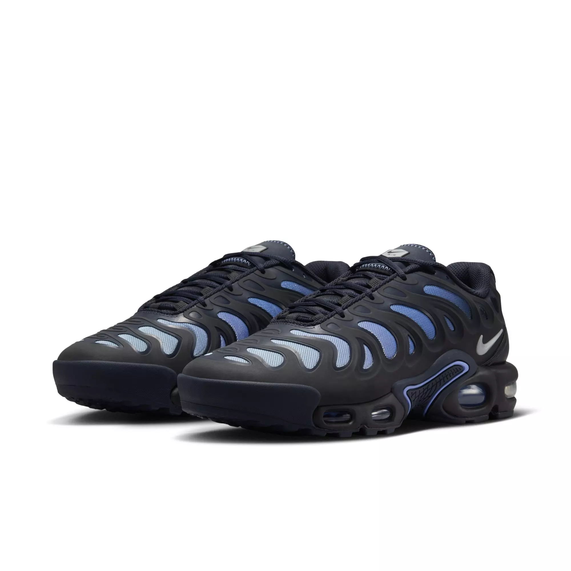 Nike Air Max Plus Drift "Black/Metallic Silver/Dark Obsidian" Women's Shoe - BLACK/ROYAL