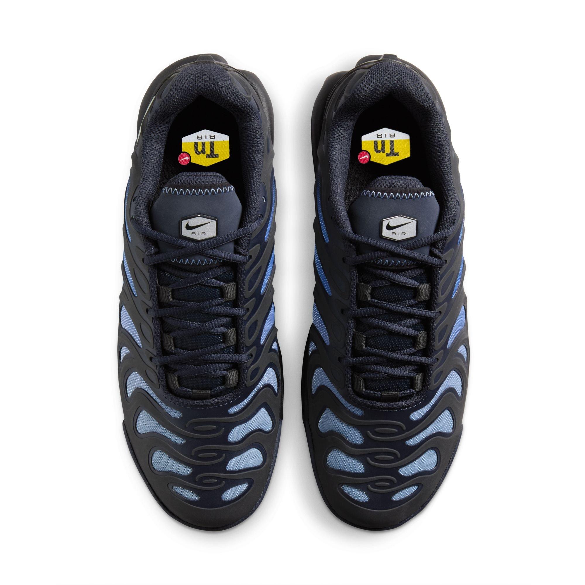 Nike Air Max Plus Drift "Black/Metallic Silver/Dark Obsidian" Women's Shoe - BLACK/ROYAL Thumbnail View 6