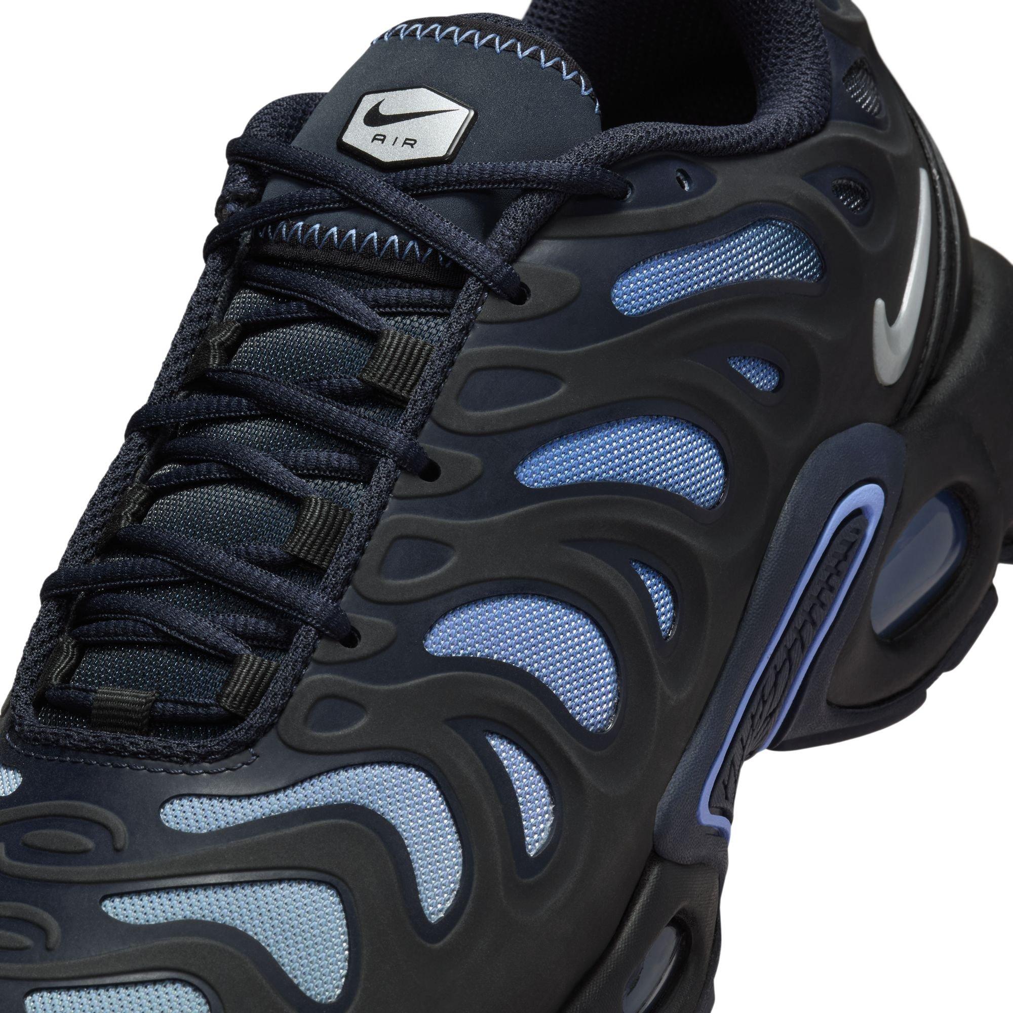 Nike Air Max Plus Drift "Black/Metallic Silver/Dark Obsidian" Women's Shoe - BLACK/ROYAL Thumbnail View 10