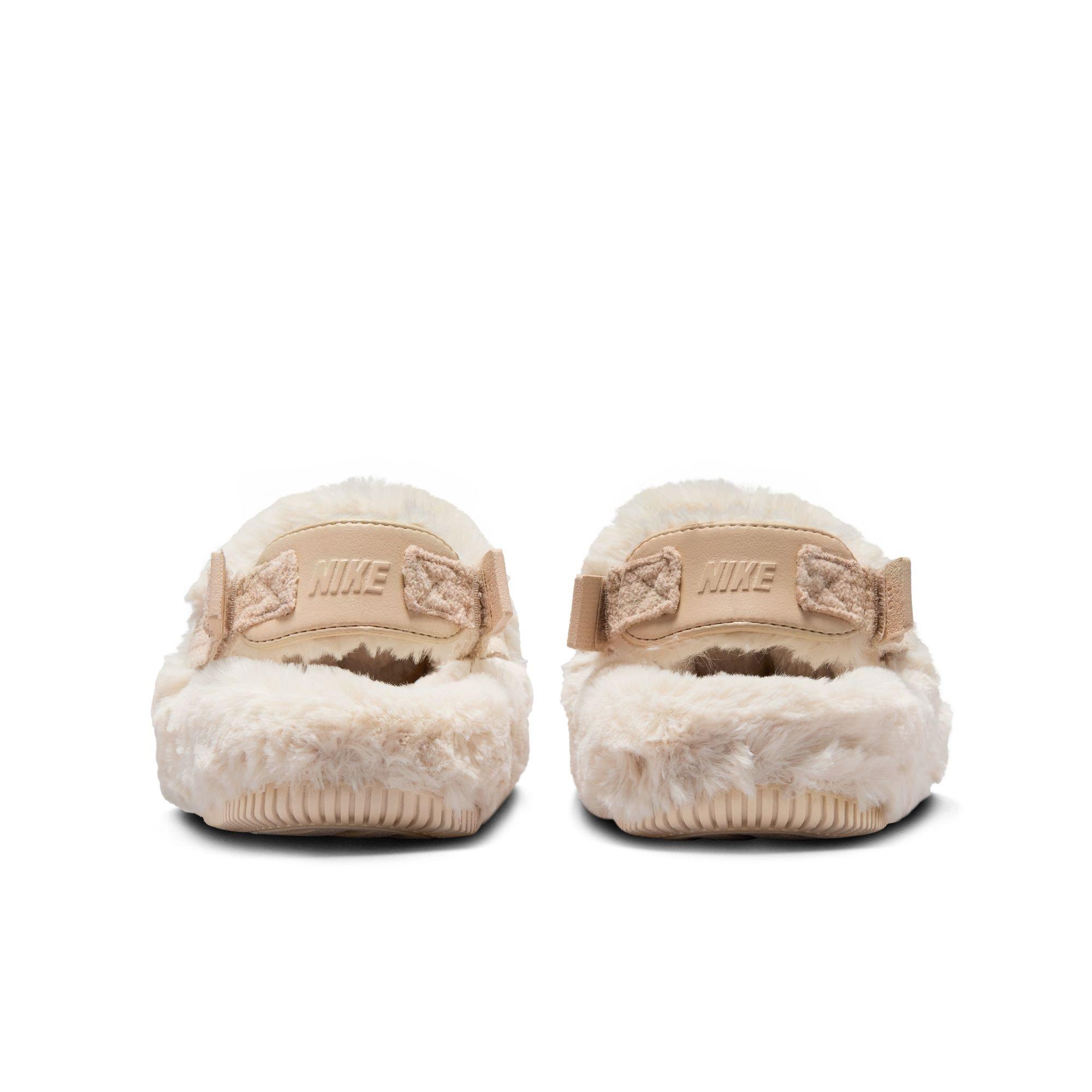 Nike Calm Mule Fuzzy Fur Sanddrift Women s Slide