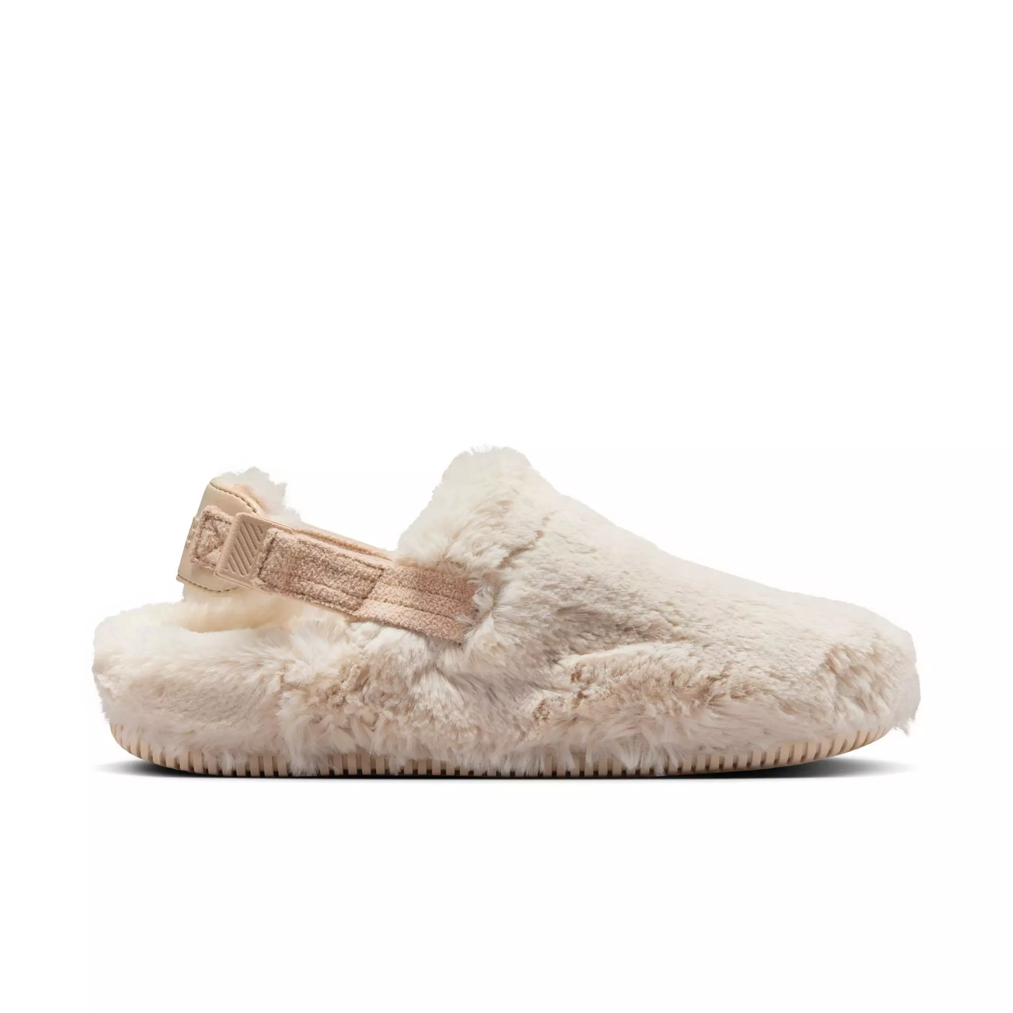 Nike Calm Fuzzy Fur “Sanddrift” Women's Mule - SANDDRIFT