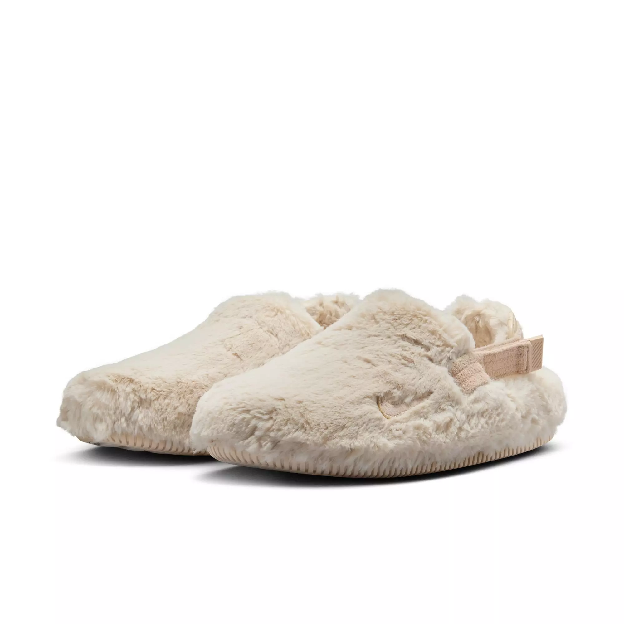 Nike Calm Fuzzy Fur “Sanddrift” Women's Mule - SANDDRIFT