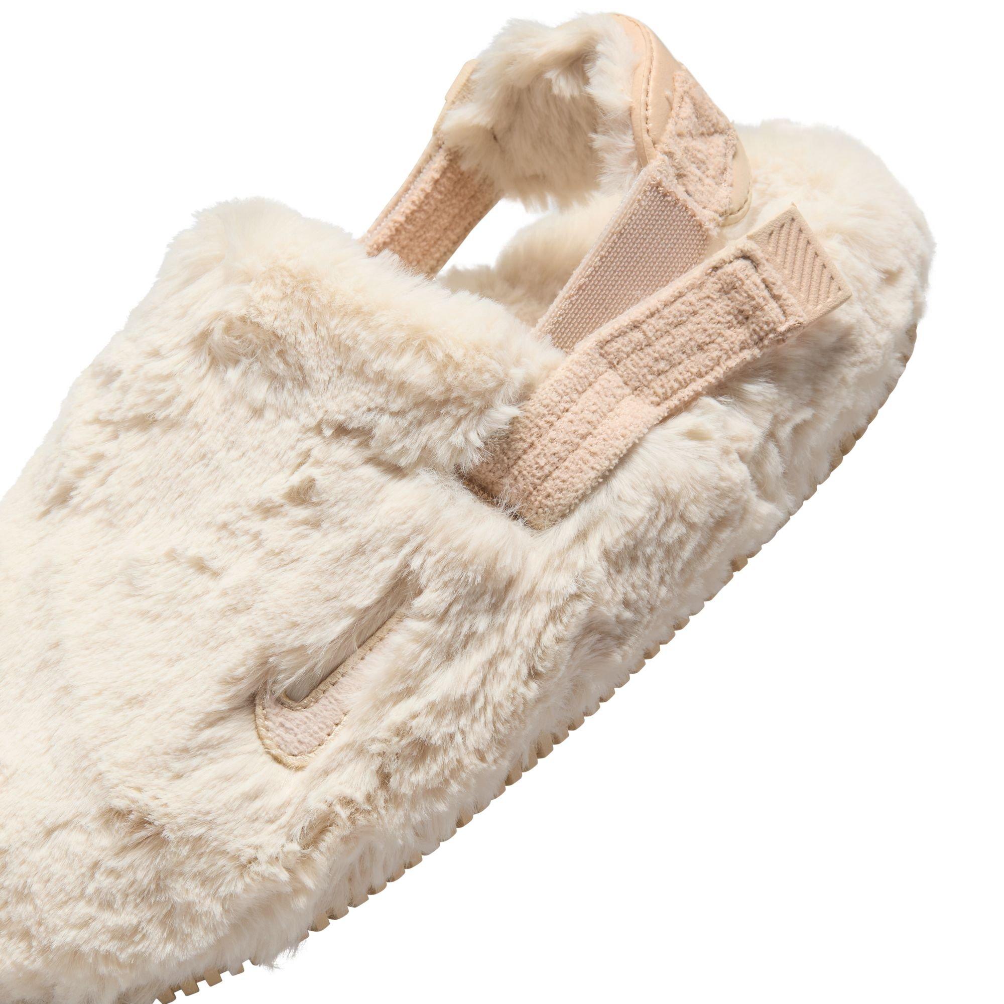 Nike Calm Mule Fuzzy Fur Sanddrift Women s Slide