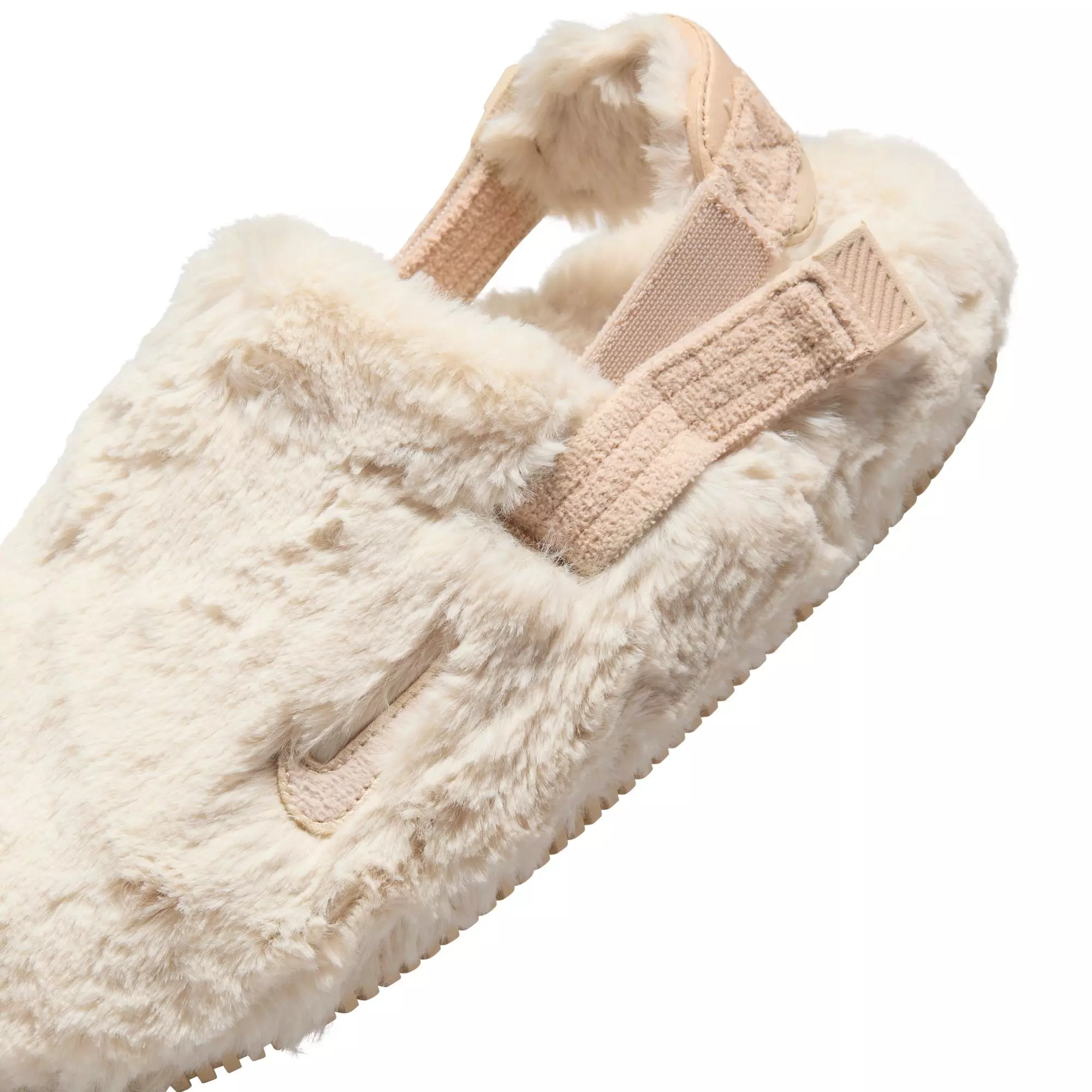 Nike Calm Fuzzy Fur “Sanddrift” Women's Mule - SANDDRIFT