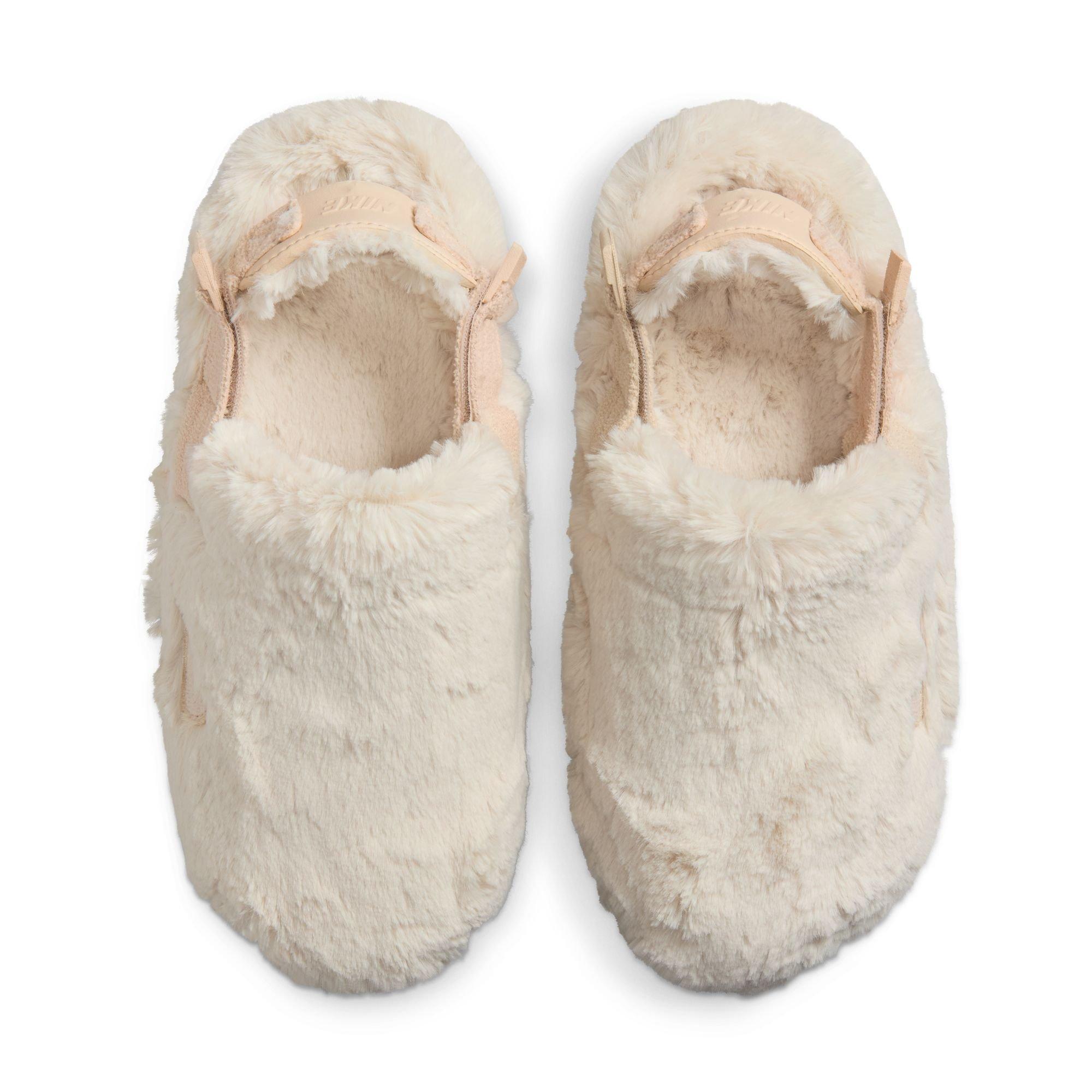 Nike Calm Fuzzy Fur &ldquo;Sanddrift&rdquo; Women's Mule - SANDDRIFT Thumbnail View 9
