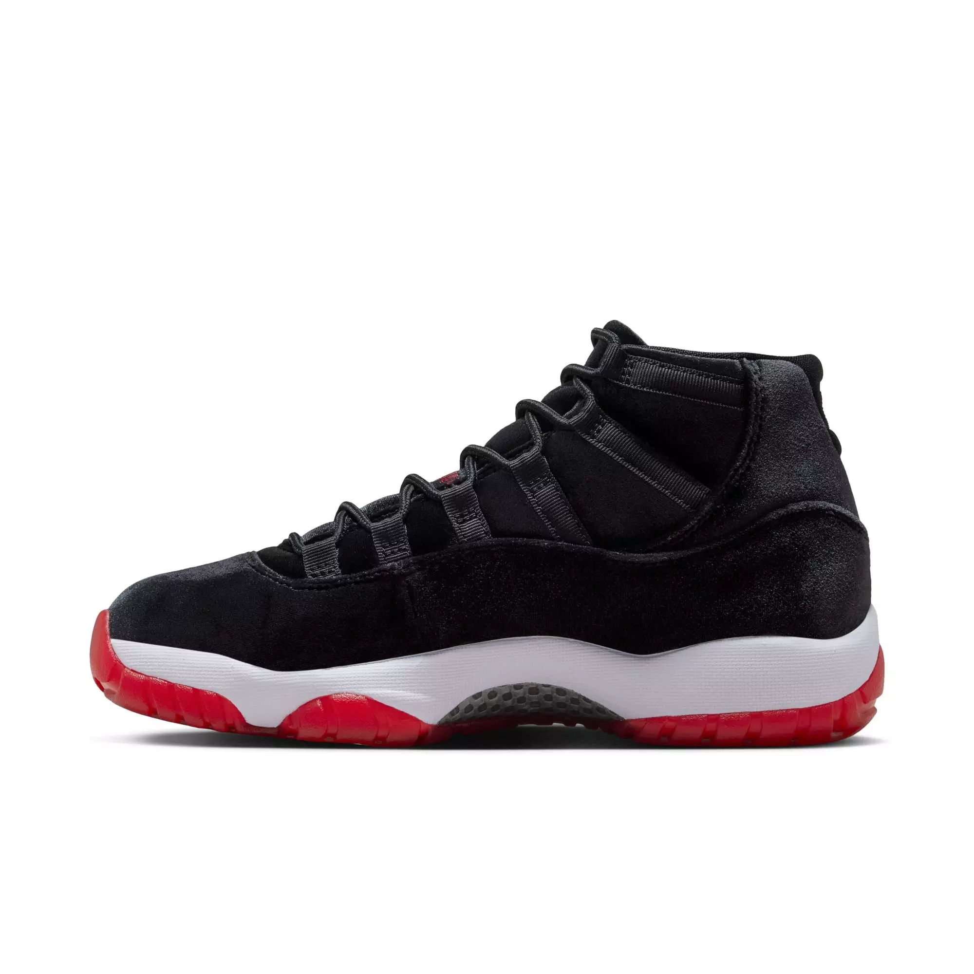 Jordan 11 Retro "Bred Velvet" Women's Shoe - BLACK/GYM RED/WHITE