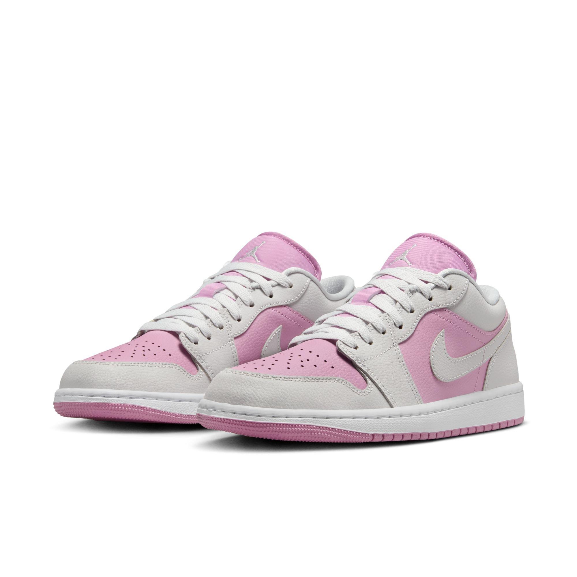 Jordan 1 Low "Orchid/Neutral Grey/White" Women's Shoe - PINK/GREY Thumbnail View 5