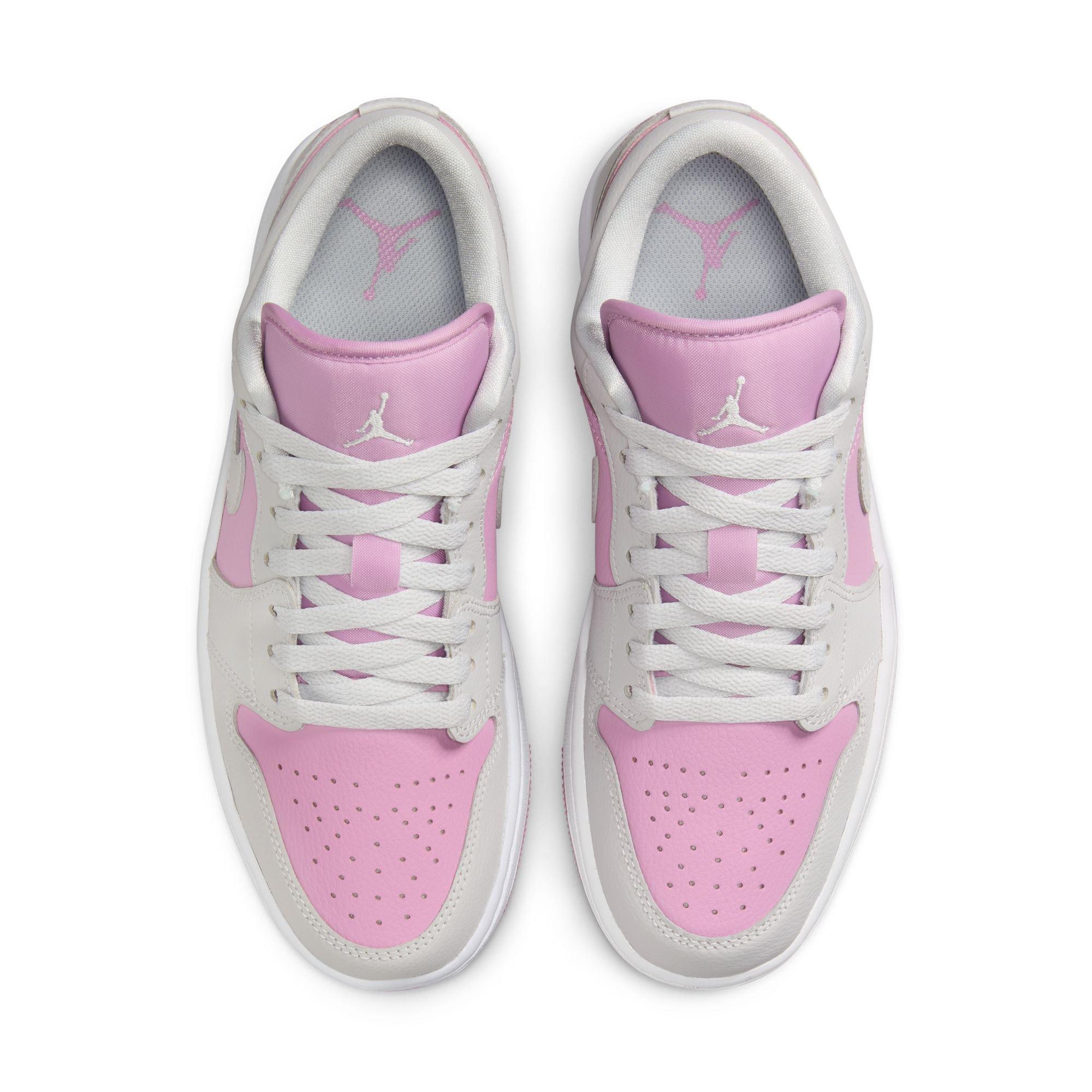 Jordan 1 Low "Orchid/Neutral Grey/White" Women's Shoe - PINK/GREY Thumbnail View 6