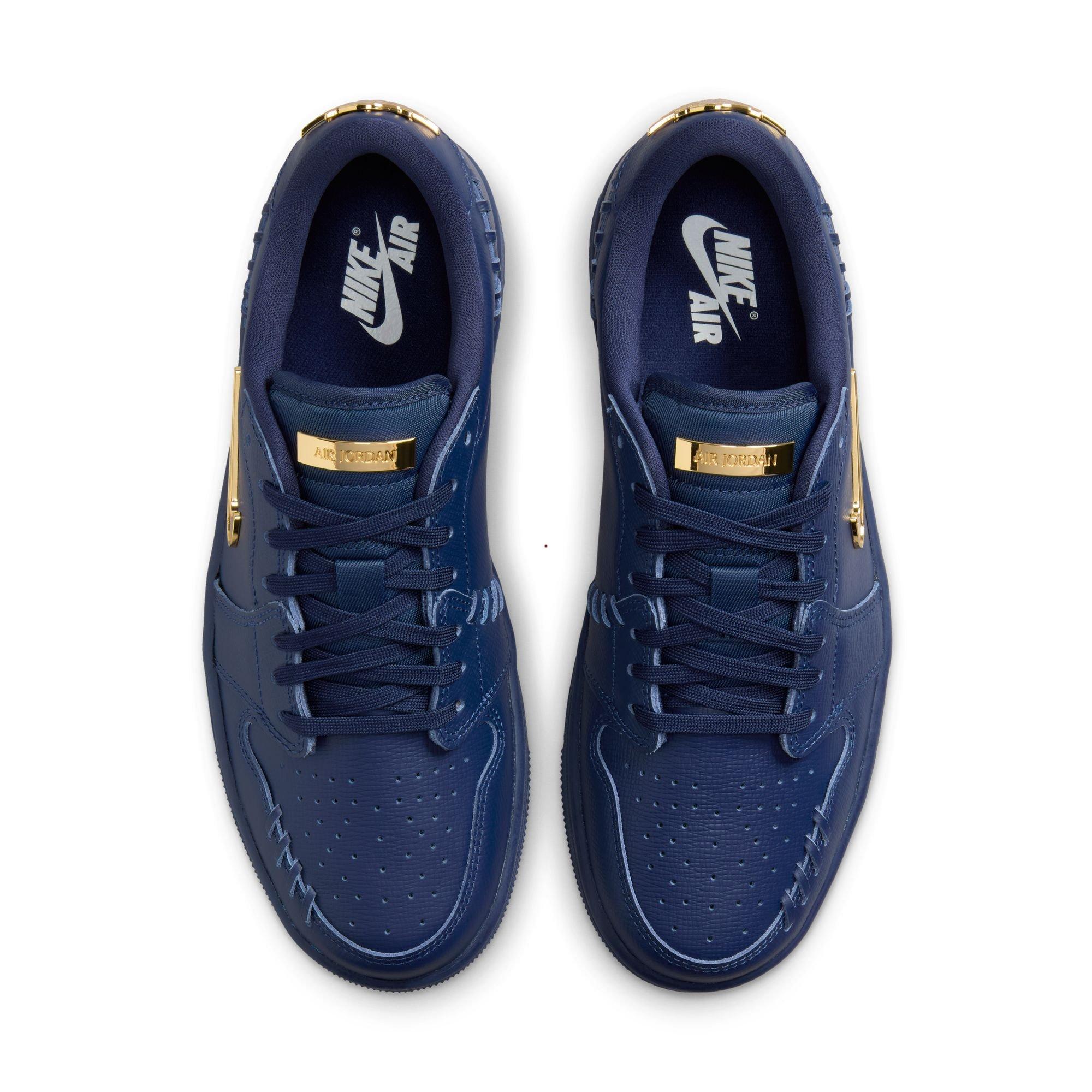 Jordan 1 Low Method of Make Women's "Midnight Navy/Metallic Gold" Shoe