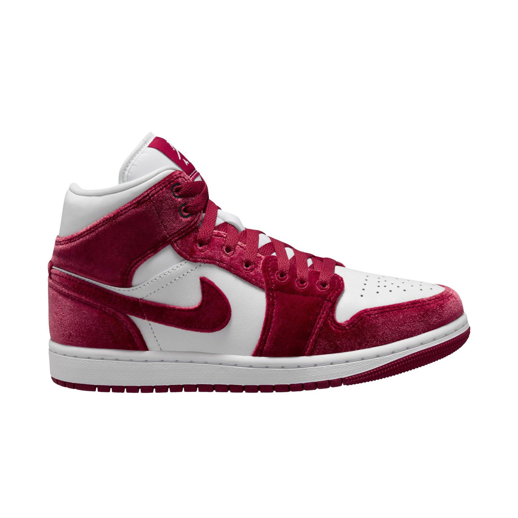 Jordan 1 Mid SE Women's "White/Team Red/Black" Shoe