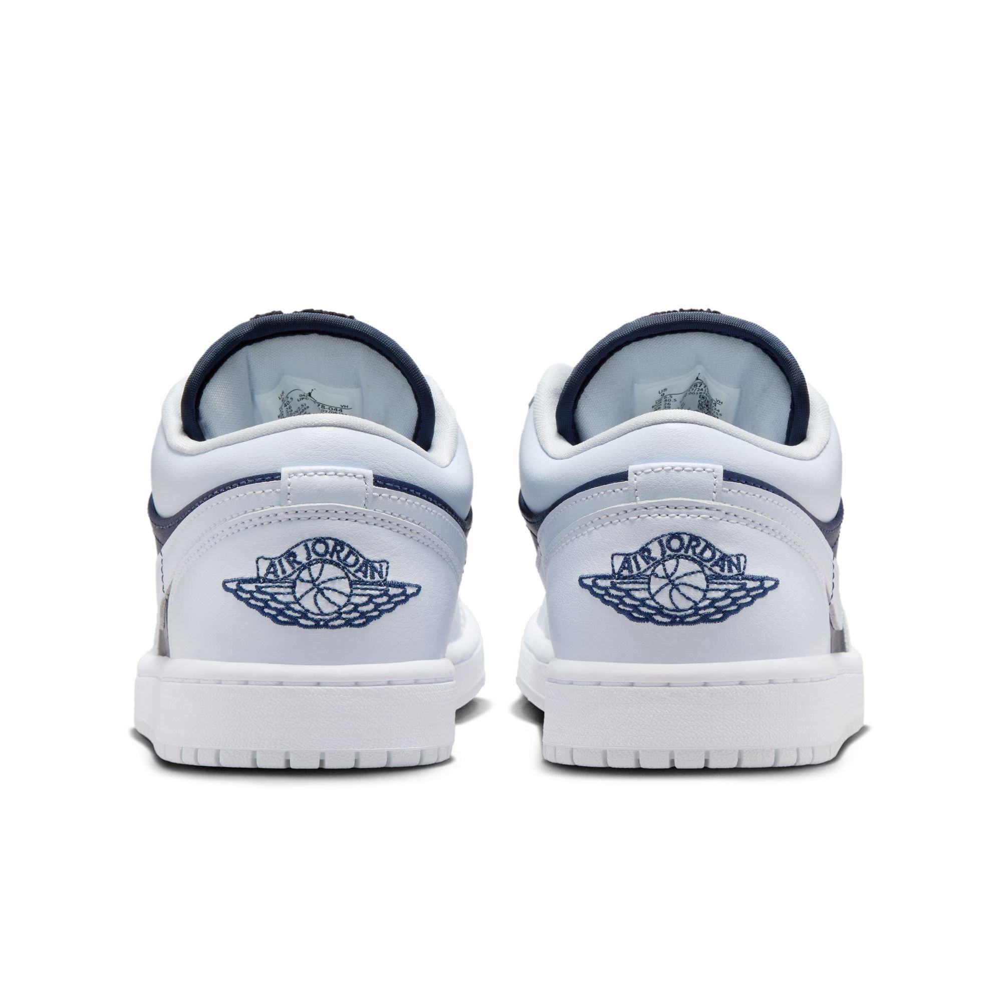 Jordan 1 Low SE Women's "Football Grey/Midnight Navy/White" Shoe