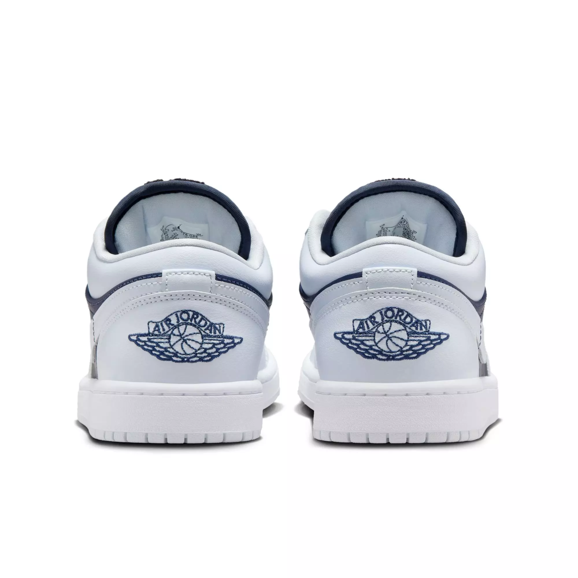 Jordan 1 Low SE "Football Grey/Midnight Navy/White" Women's Shoe - GREY/NAVY