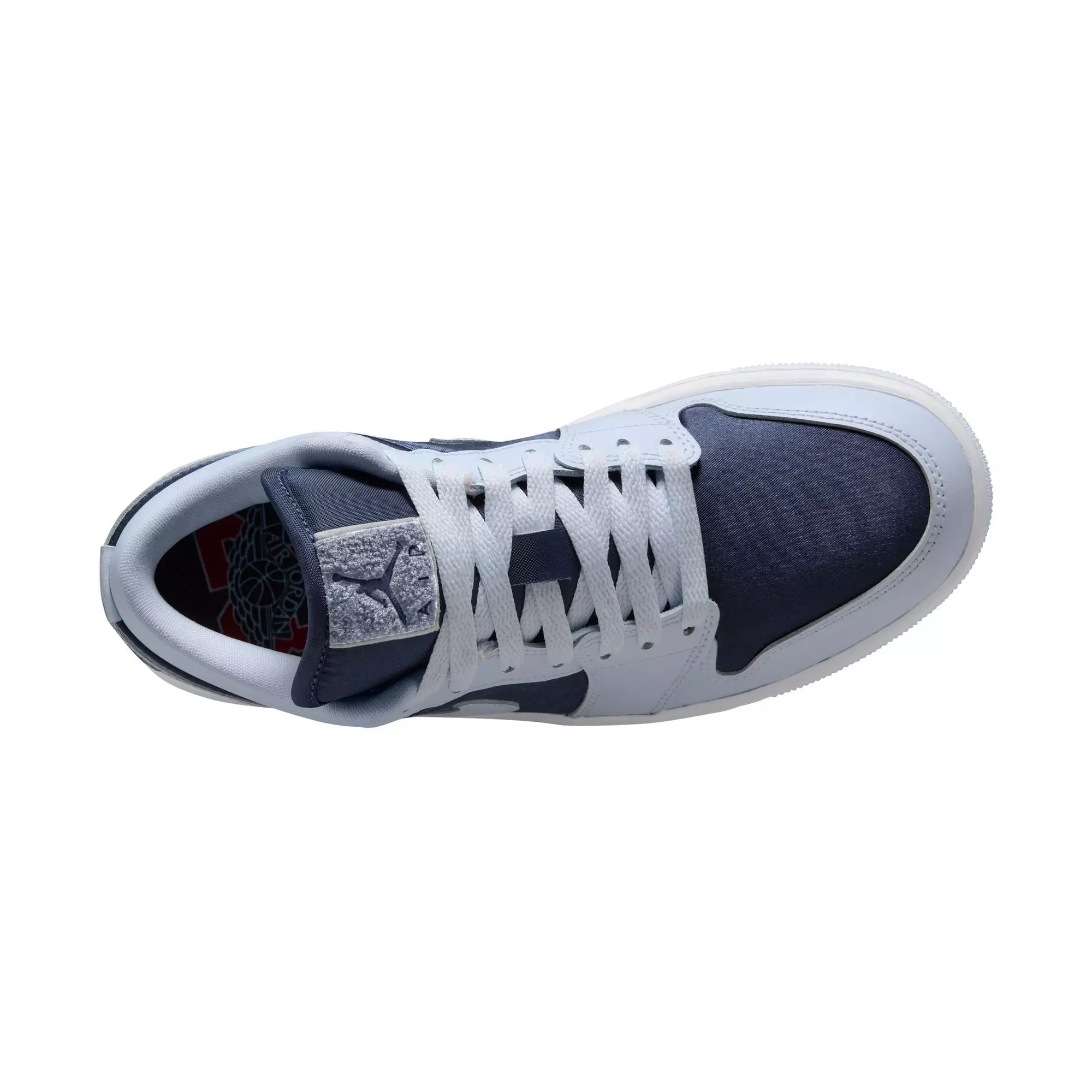 Jordan 1 Low SE "Football Grey/Midnight Navy/White" Women's Shoe - GREY/NAVY