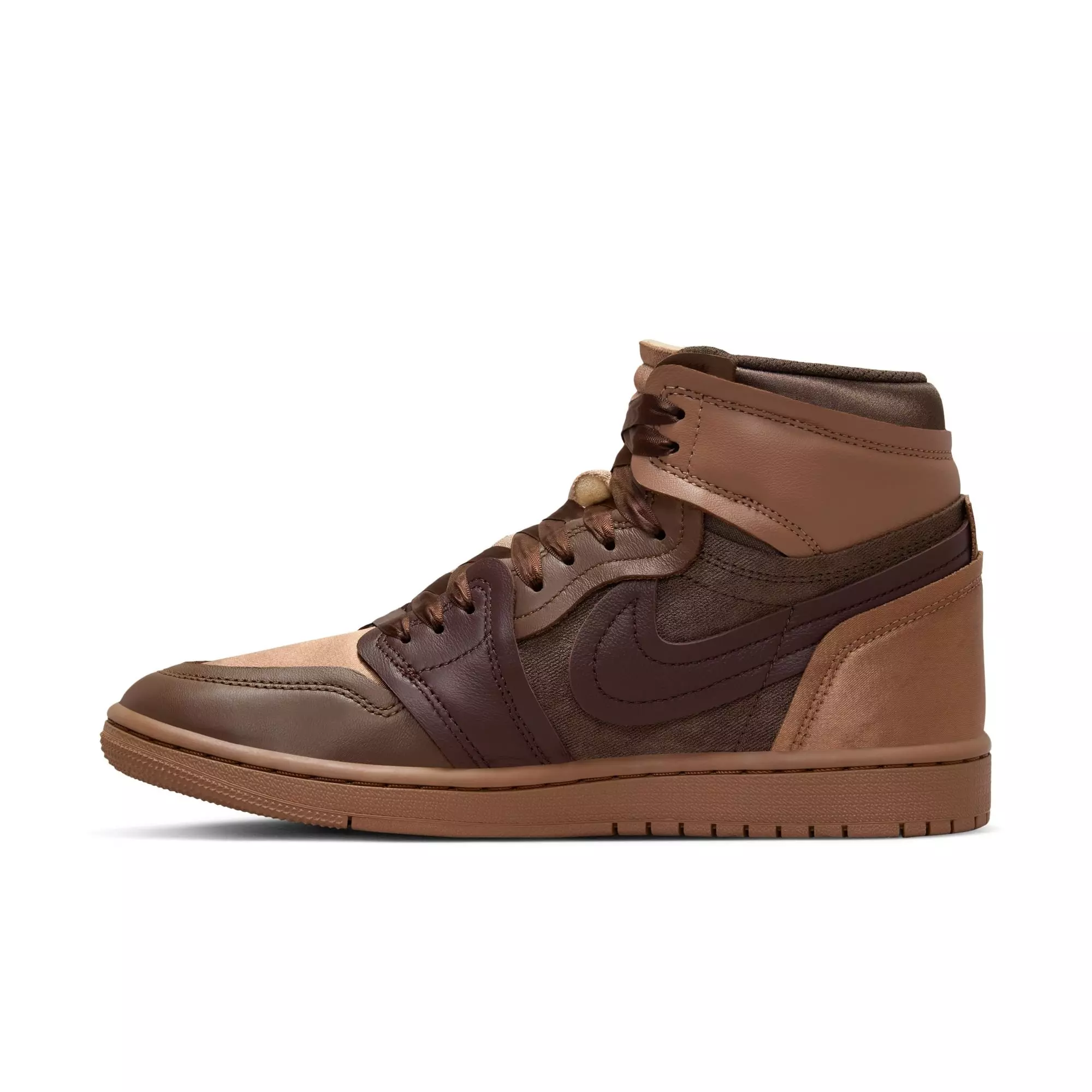 Jordan 1 High Method of Make "Archaeo Brown/Earth/Cacao Wow" Women's Shoe - BROWN