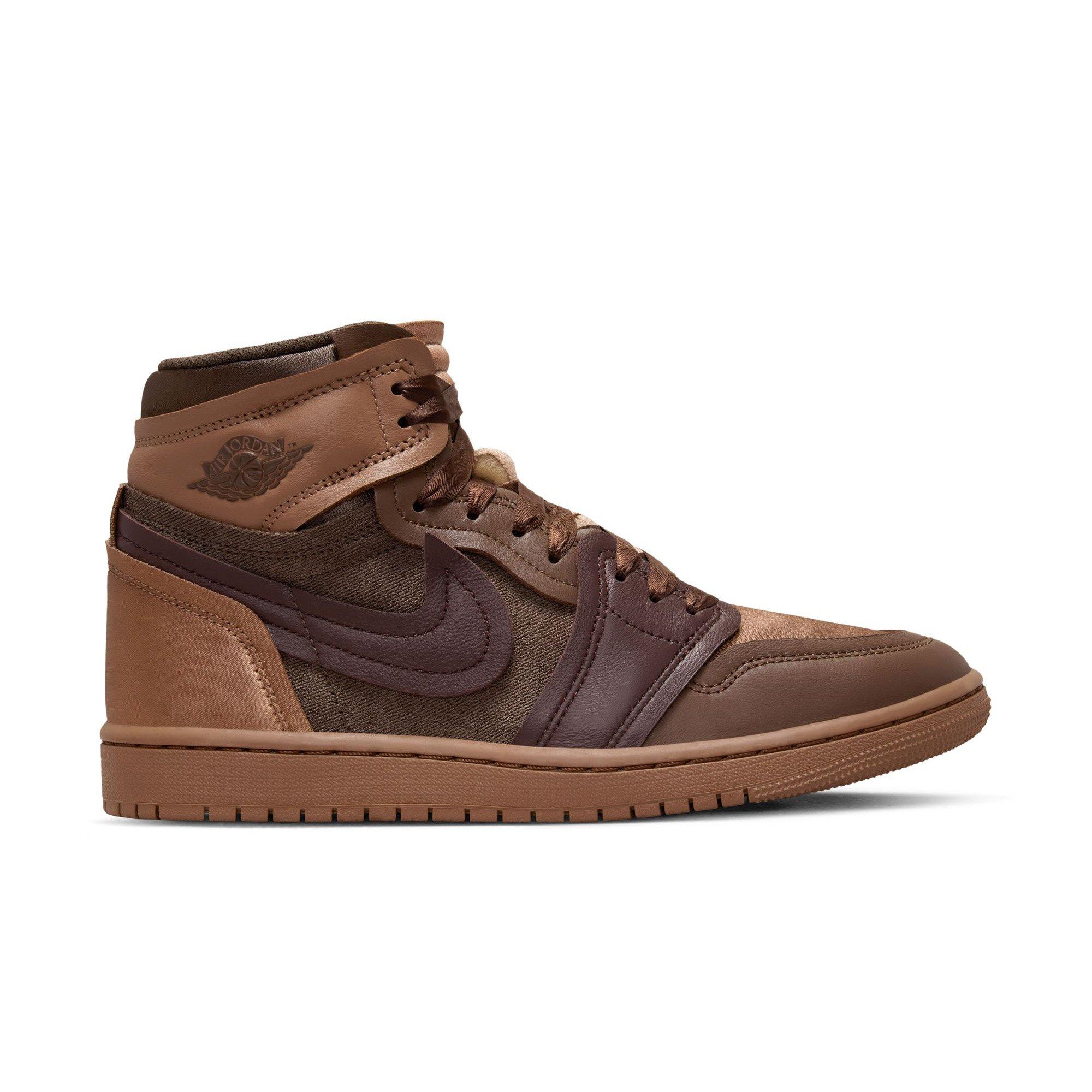 Jordan 1 High Method of Make "Archaeo Brown/Earth/Cacao Wow" Women's Shoe - BROWN