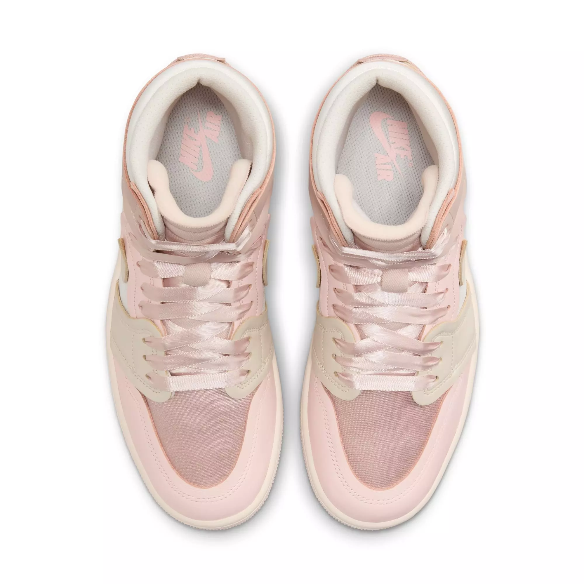 Jordan 1 High Method of Make "Pink Oxford/Legend Lt Brown/Atmosphere" Women's Shoe - PINK/GREY