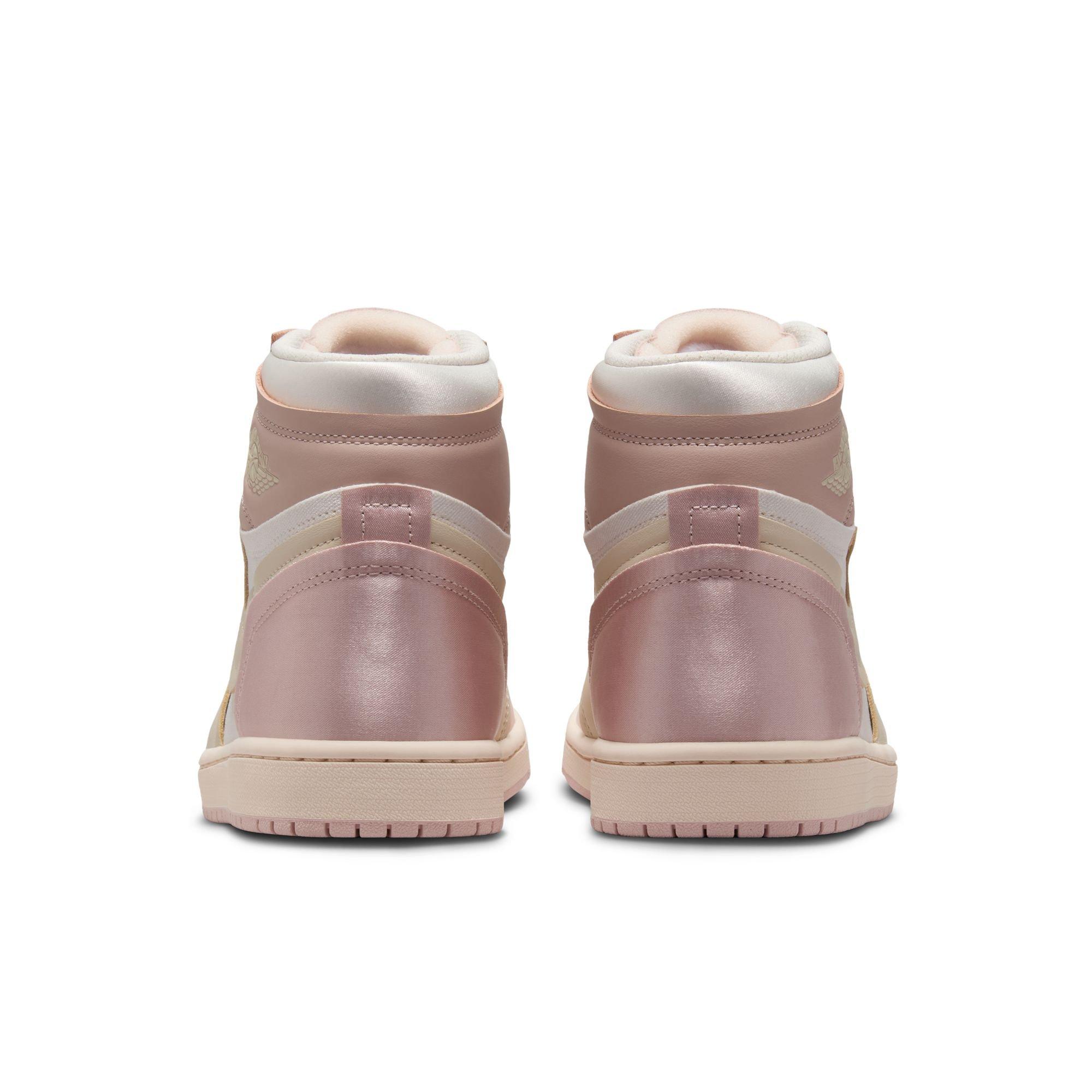 Jordan 1 High Method of Make "Pink Oxford/Legend Lt Brown/Atmosphere" Women's Shoe - PINK/GREY Thumbnail View 7
