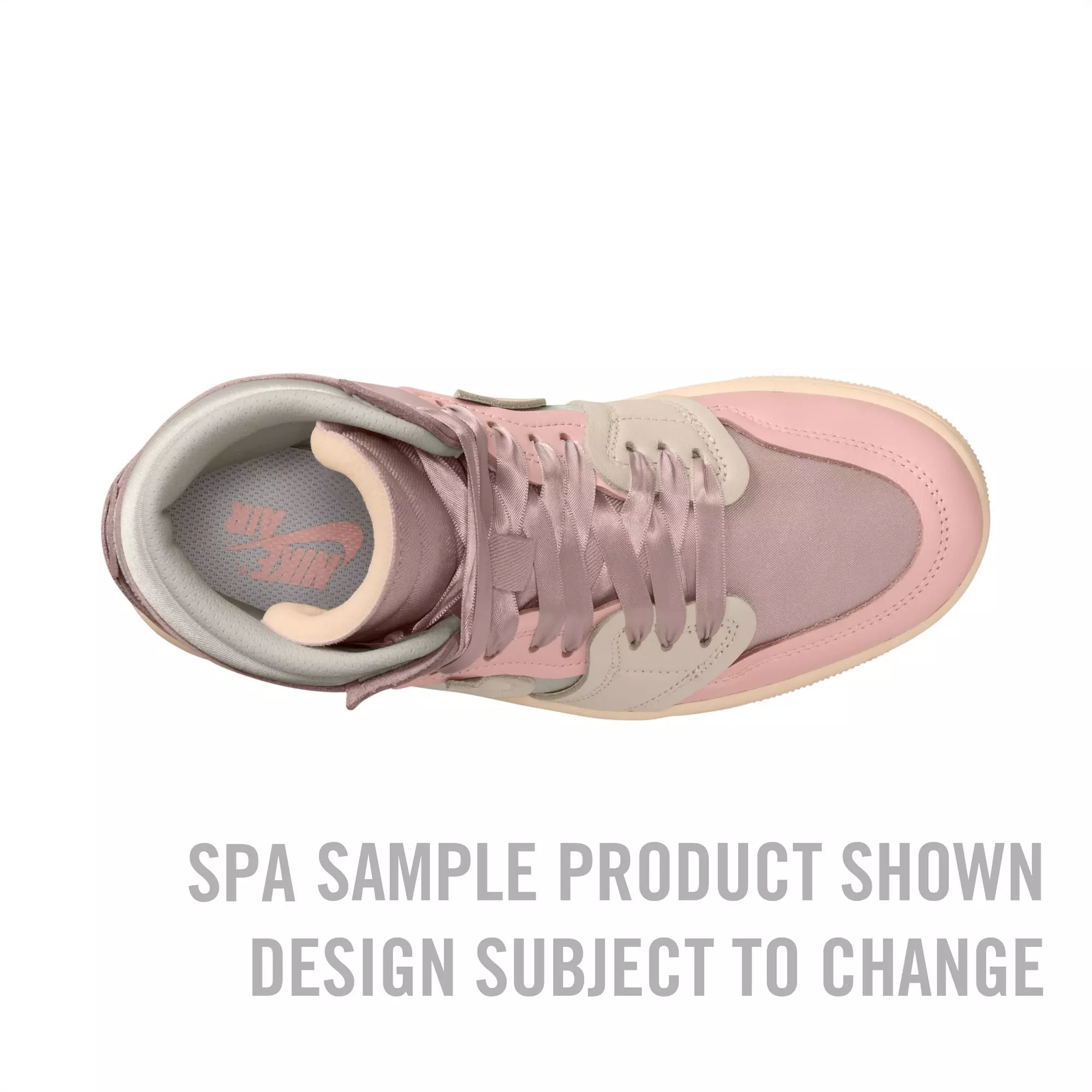 Jordan 1 High Method of Make "Pink Oxford/Legend Lt Brown/Atmosphere" Women's Shoe - PINK/GREY