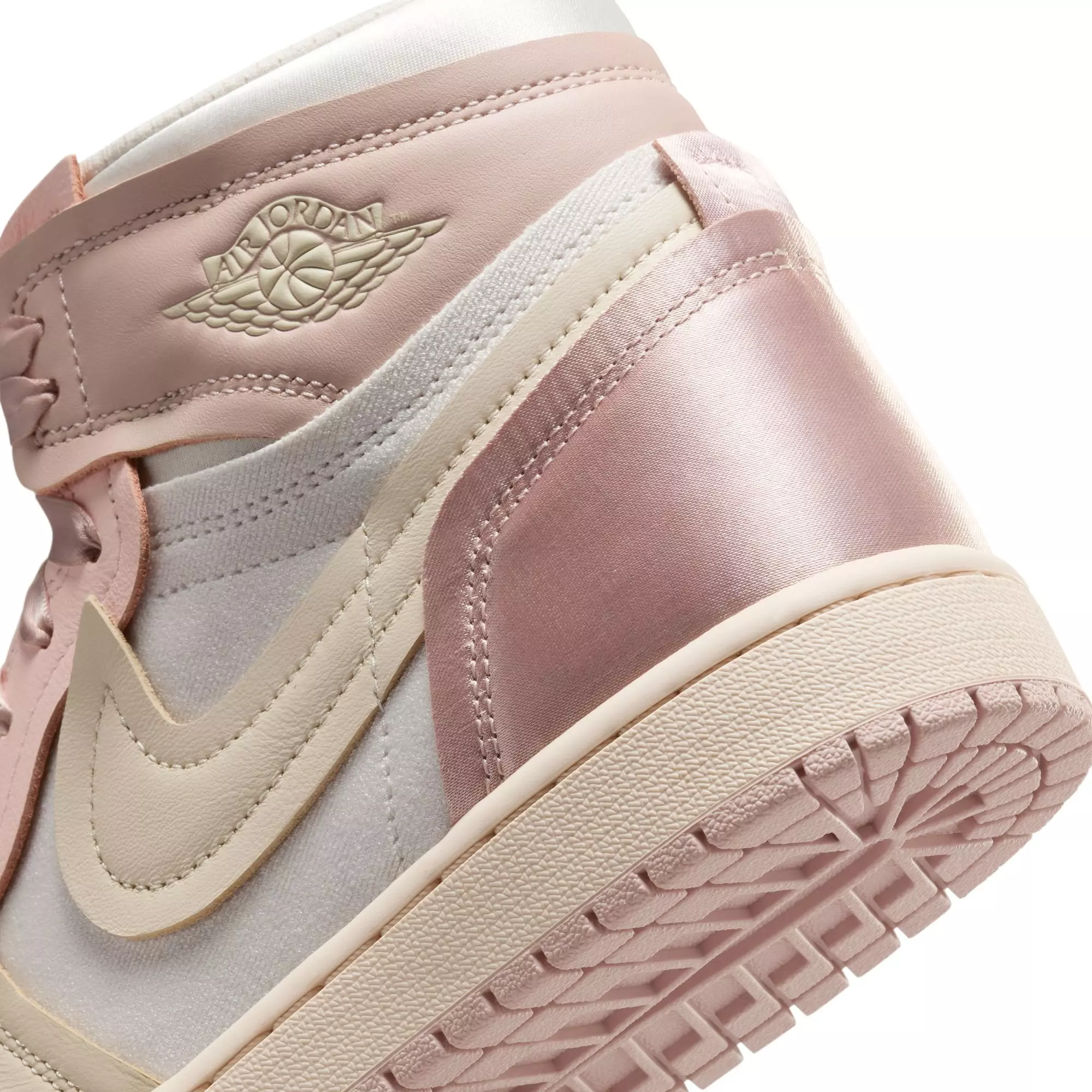 Jordan 1 High Method of Make "Pink Oxford/Legend Lt Brown/Atmosphere" Women's Shoe - PINK/GREY