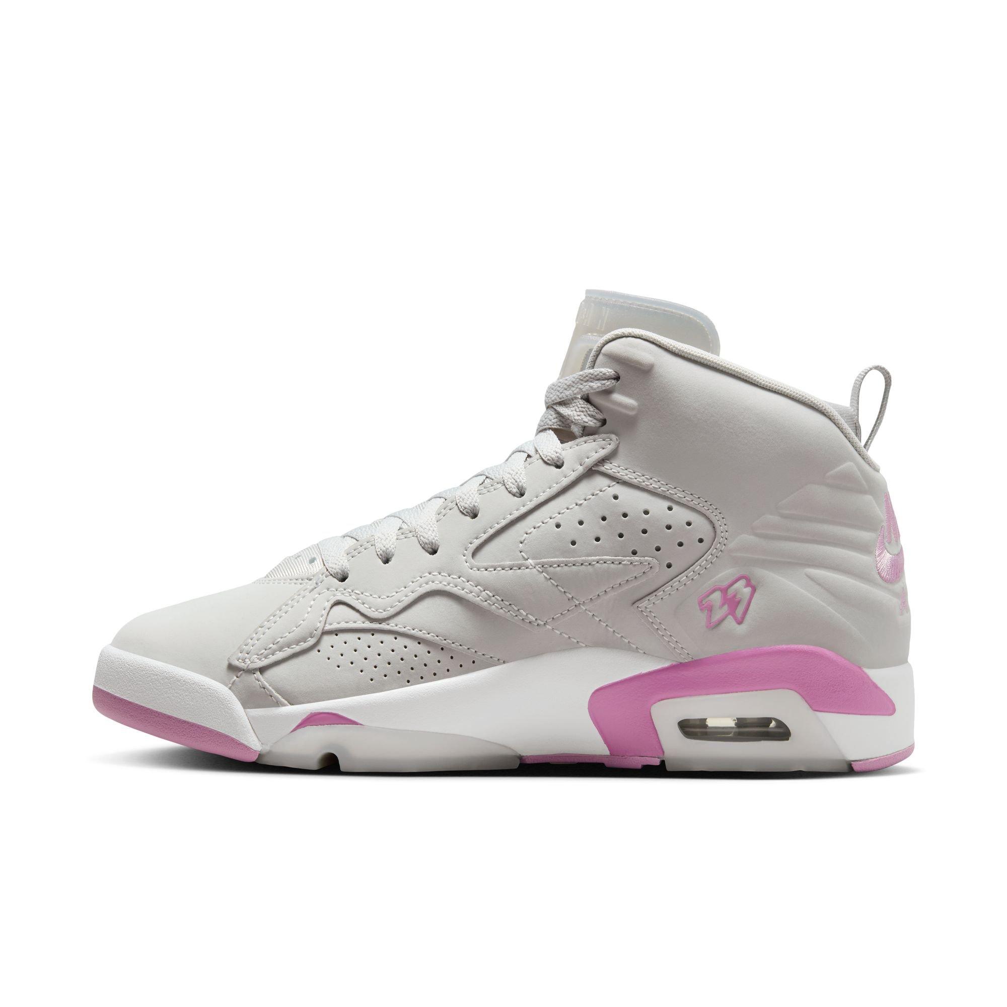 Jordan MVP "Neutral Grey/Orchid White" Women's Shoe - GREY/PINK Thumbnail View 4