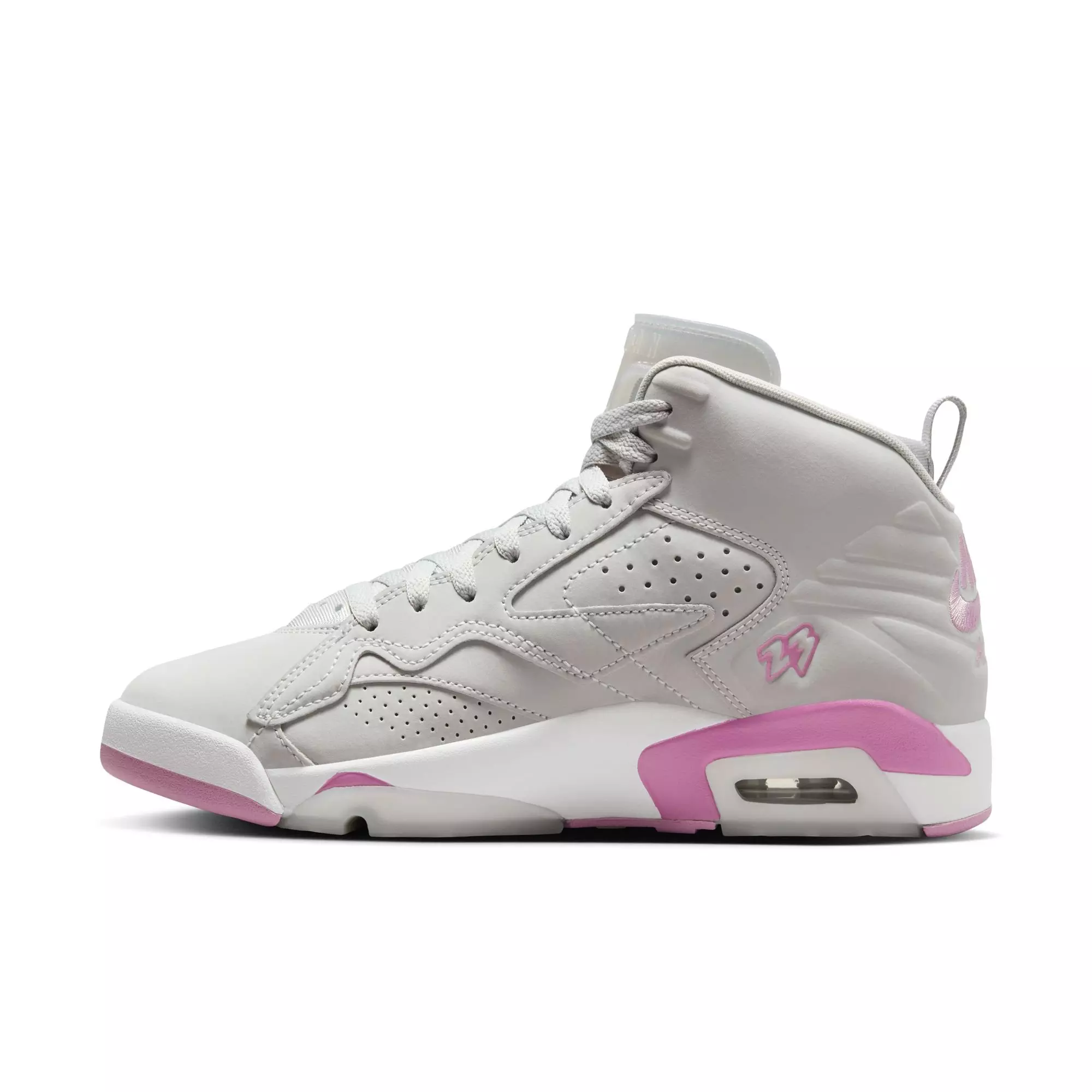 Jordan MVP "Neutral Grey/Orchid White" Women's Shoe - GREY/PINK